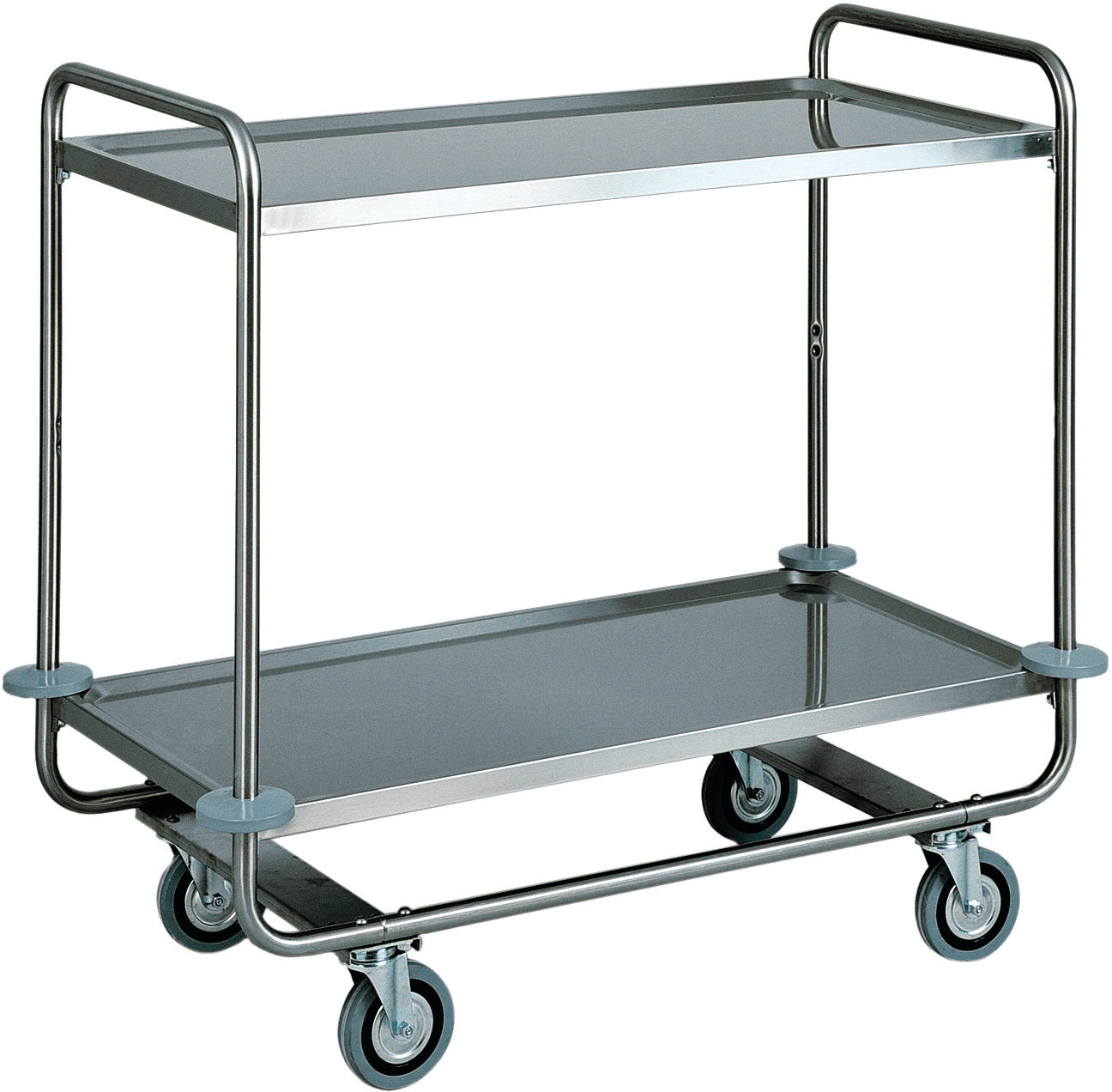 CARRELLO INOX TRASPORTO PESANTE - 2 PIANI CA1430RF2