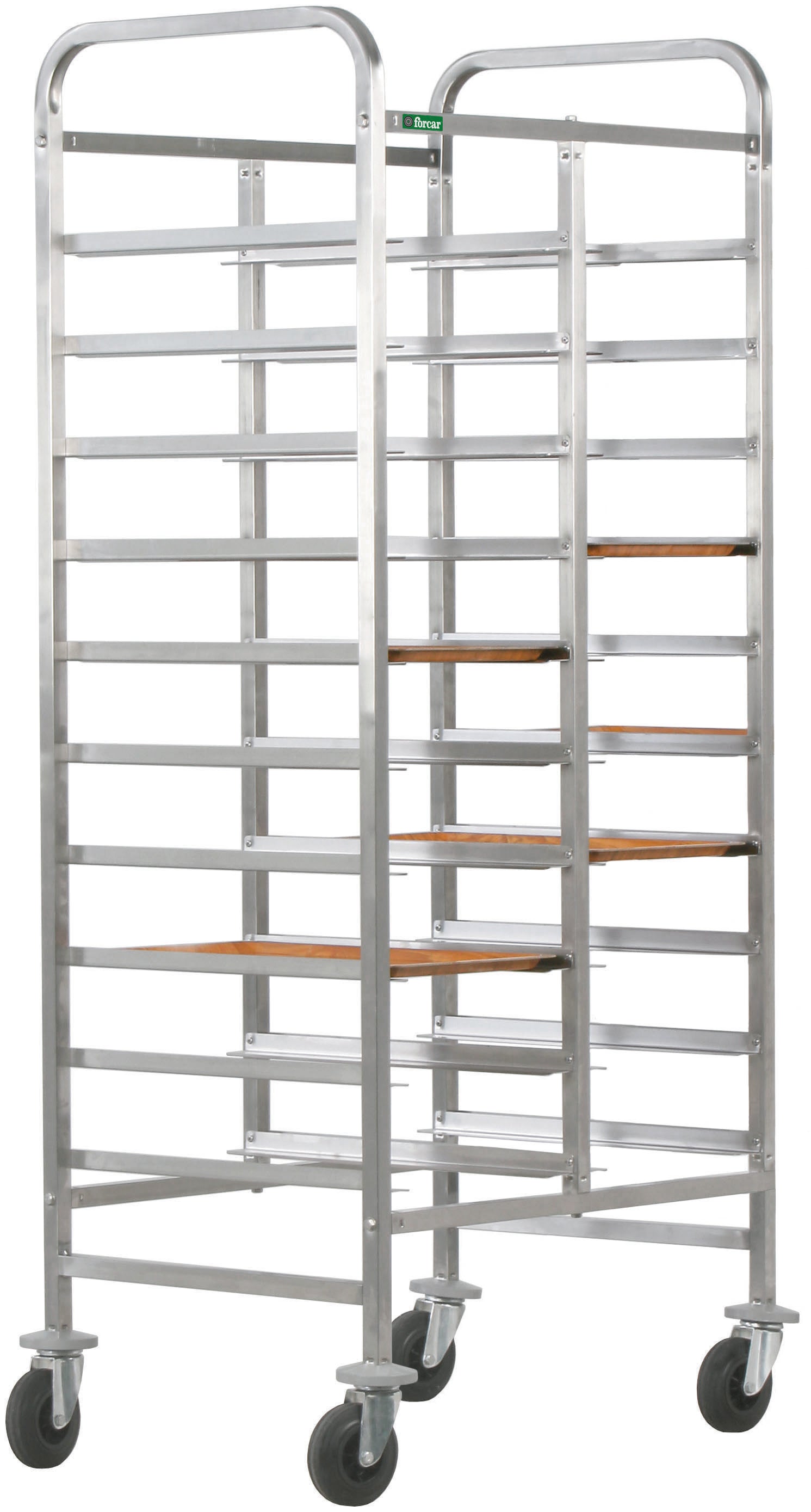 CARRELLO INOX PORTAVASSOI RINFORZATO - 20 VASSOI CA1461RRF4