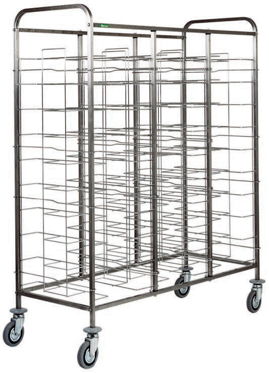 CARRELLO INOX PORTAVASSOI FILO - 30 VASSOI CA1475RF4