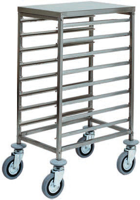 CARRELLO INOX PORTATEGLIE 8xGN1/1 CA1478