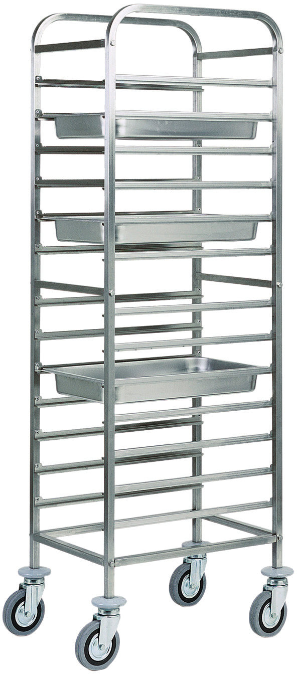 CARRELLO INOX PORTATEGLIE 14xGN1/1 CA1479RF2