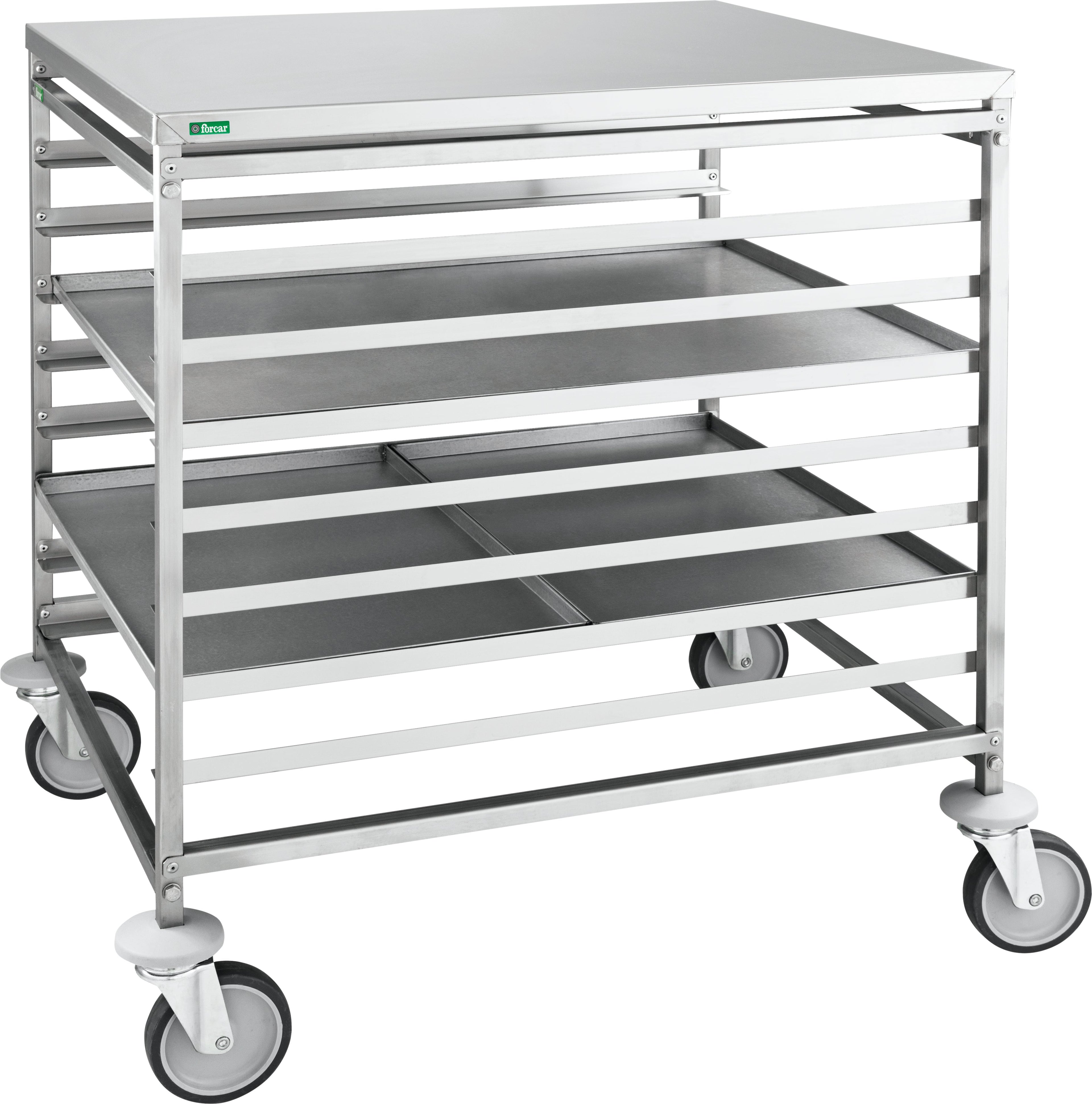 CARRELLO INOX PORTATEGLIE PASTICCERIA - 8xT.80x60/16xT.60x40 CA1493RF2