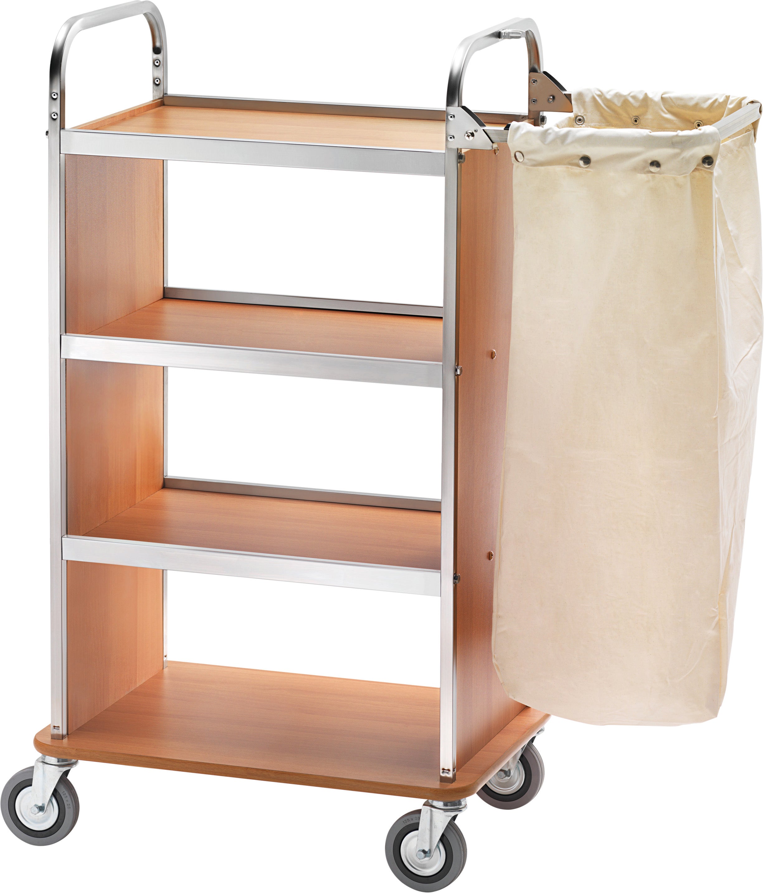 CARRELLO PORTABIANCHERIA - 4 PIANI - 1 SACCO CA1505