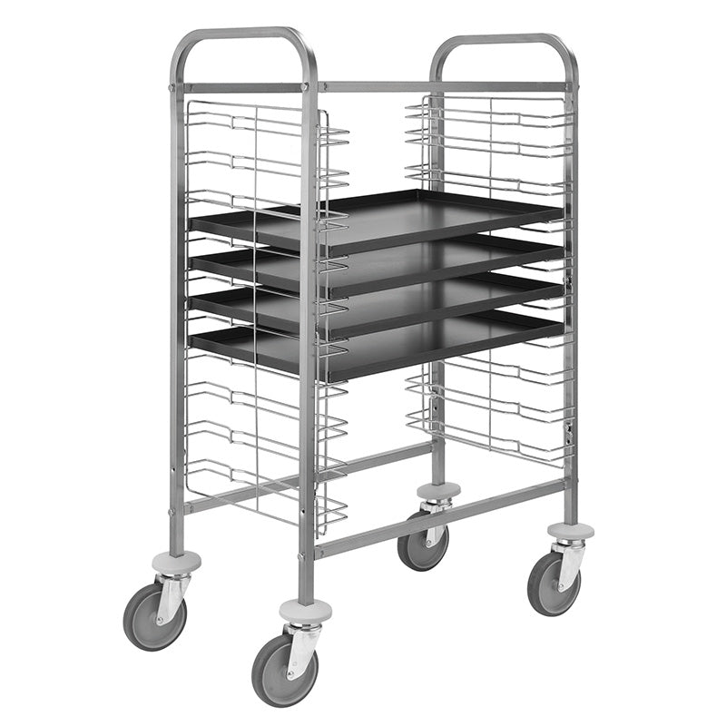 CARRELLO INOX PORTATEGLIE FILO - 10xGN1/1 o 10T.60x40 CA1655