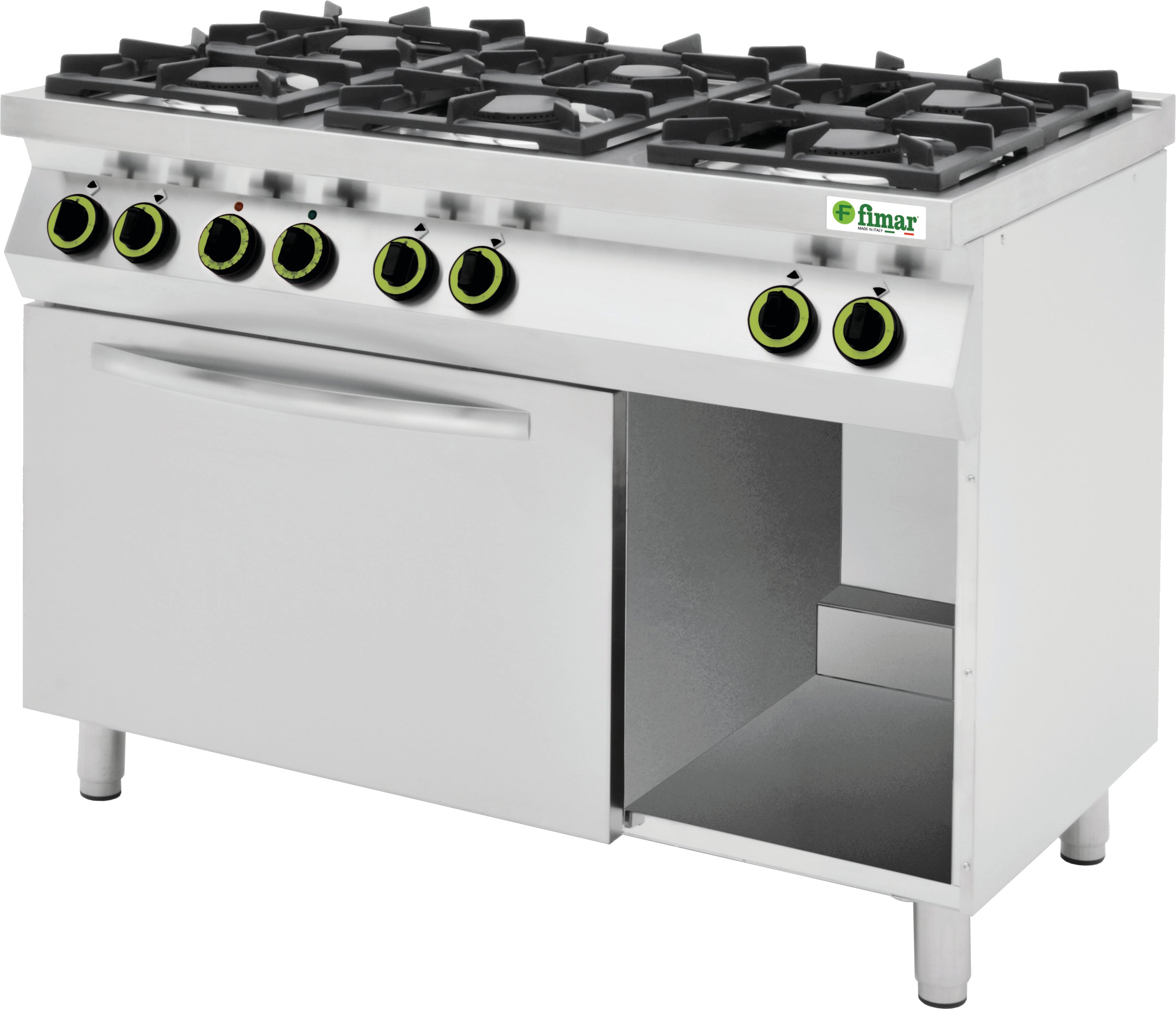 CUCINA 6 FUOCHI GAS C/FORNO ELETTRICO VENTILATO