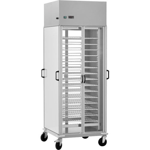 CARRELLO PORTAPIATTI ARMADIATO - REFRIGERATO - 10xGN2/1 - GRIGLIE PLASTIFICATE CG1439R