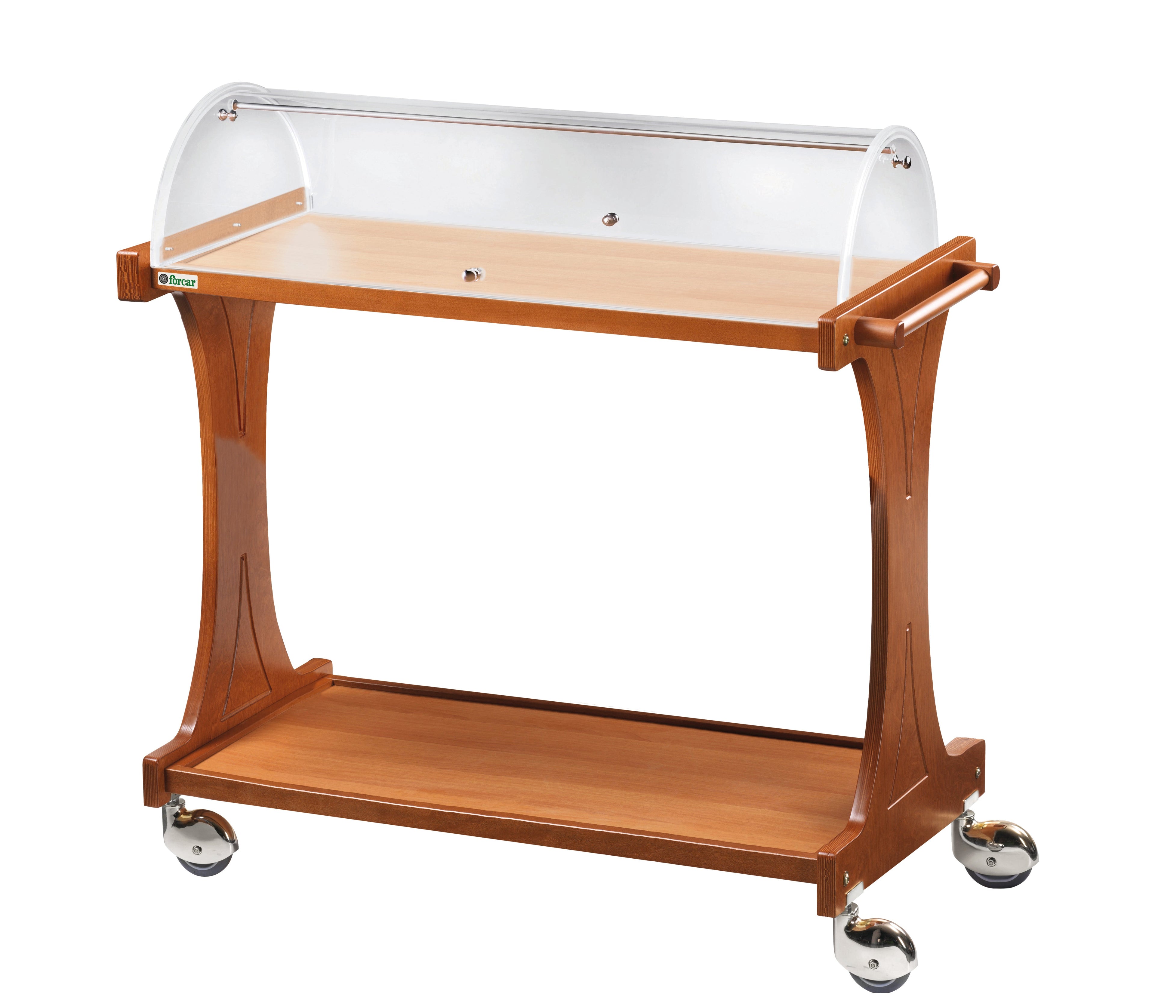 CARRELLO LEGNO 2 PIANI C/CUPOLA SEMICIRCOLARE CL2260RC