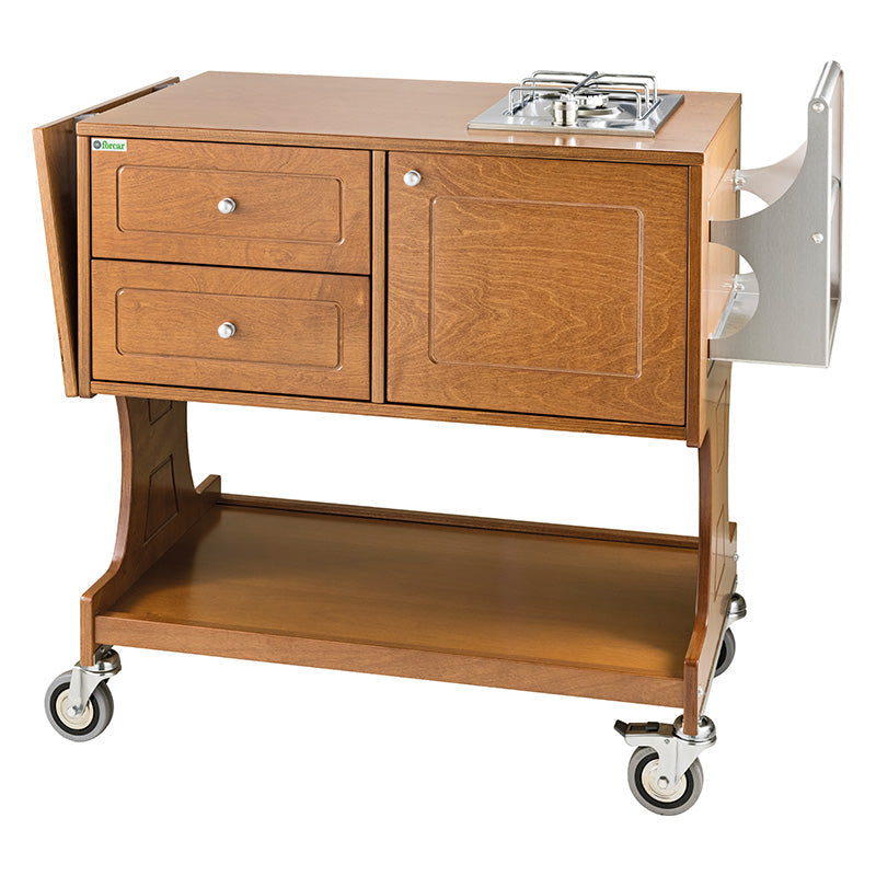 CARRELLO LEGNO FLAMBE' - NOCE CL2751RC