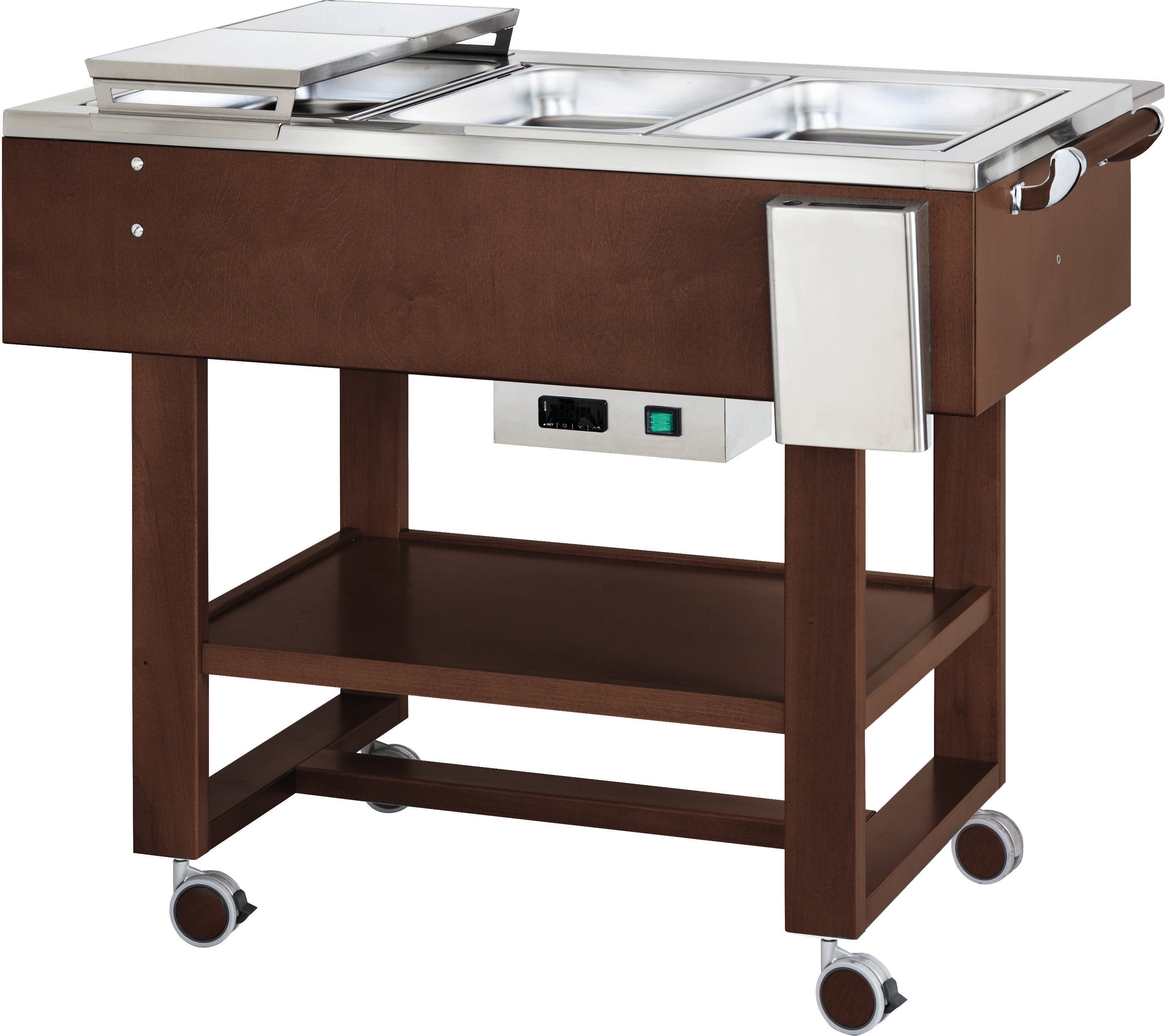 CARRELLO LEGNO TERMICO BOLLITI-ARROSTI - WENGE' CL2770NW