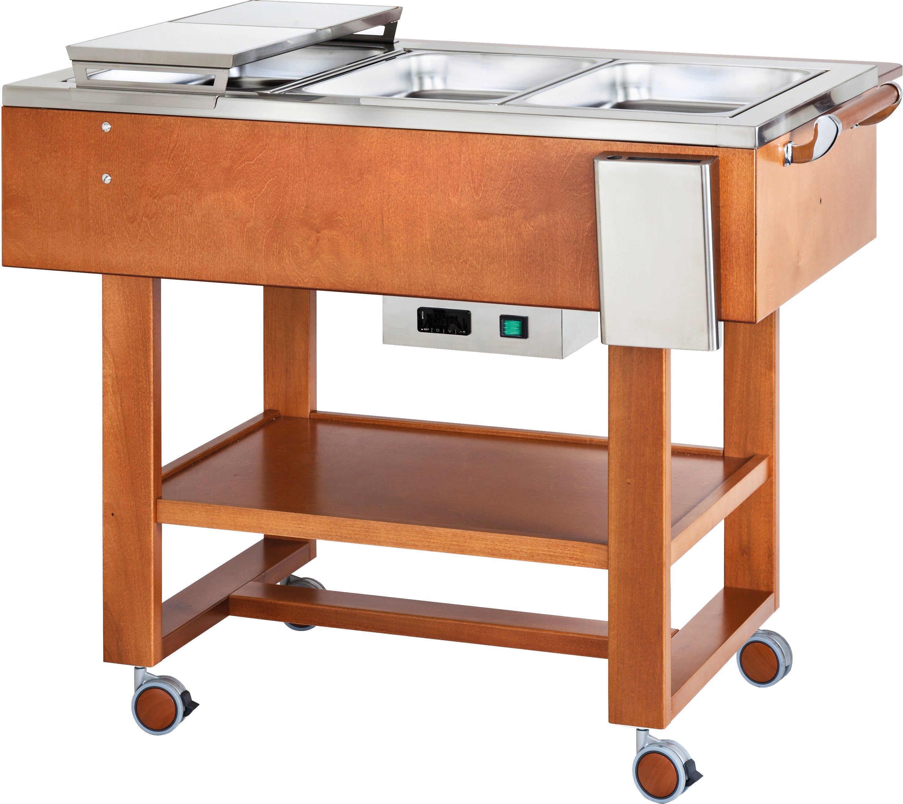 CARRELLO LEGNO TERMICO BOLLITI-ARROSTI - NOCE CL2770N