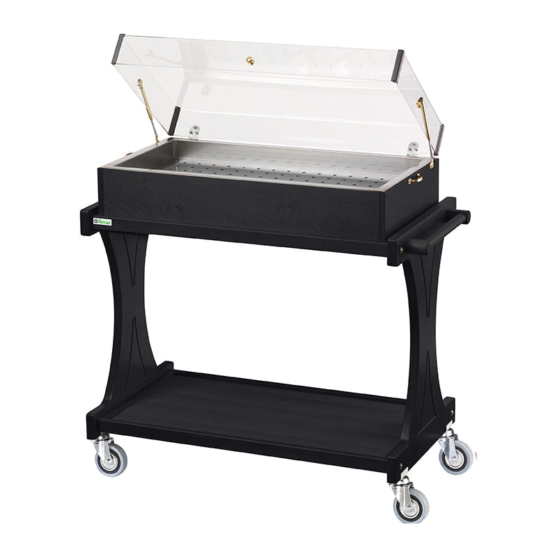 CARRELLO REFRIGERATO LEGNO C/PIASTRE EUTETTICHE + A200 - CARBON CL2785CARC-A200