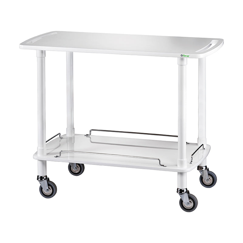 CARRELLO LEGNO 2 PIANI - BIANCO CLP2002B