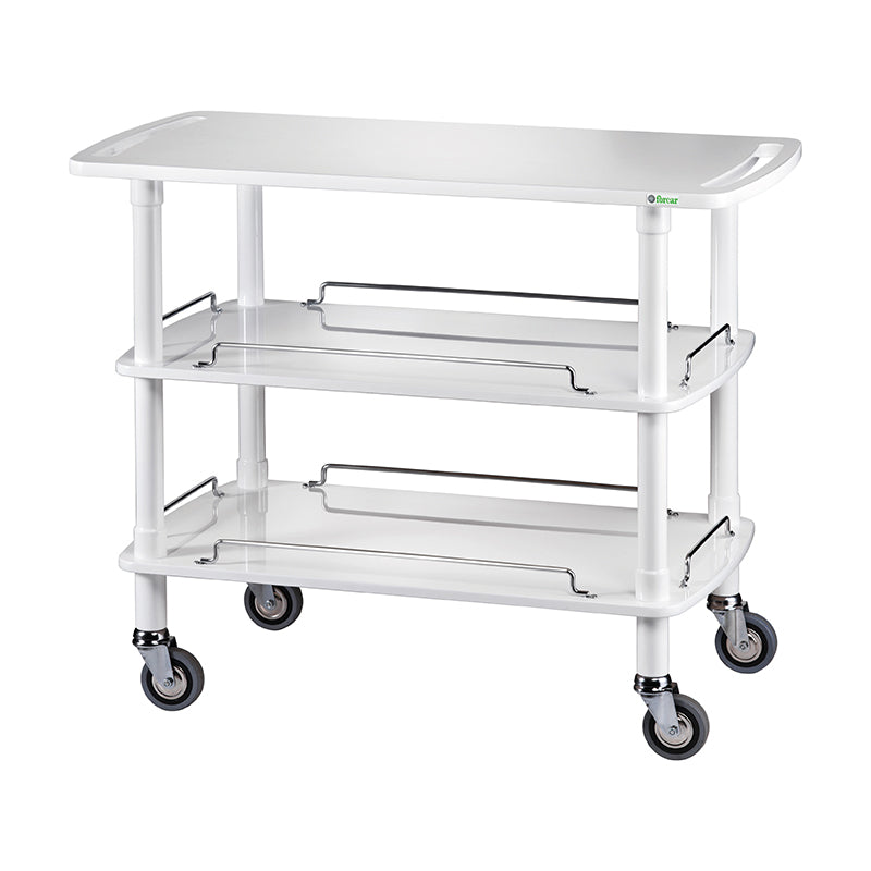 CARRELLO LEGNO 3 PIANI - LACCATO BIANCO CLP2003BRF2