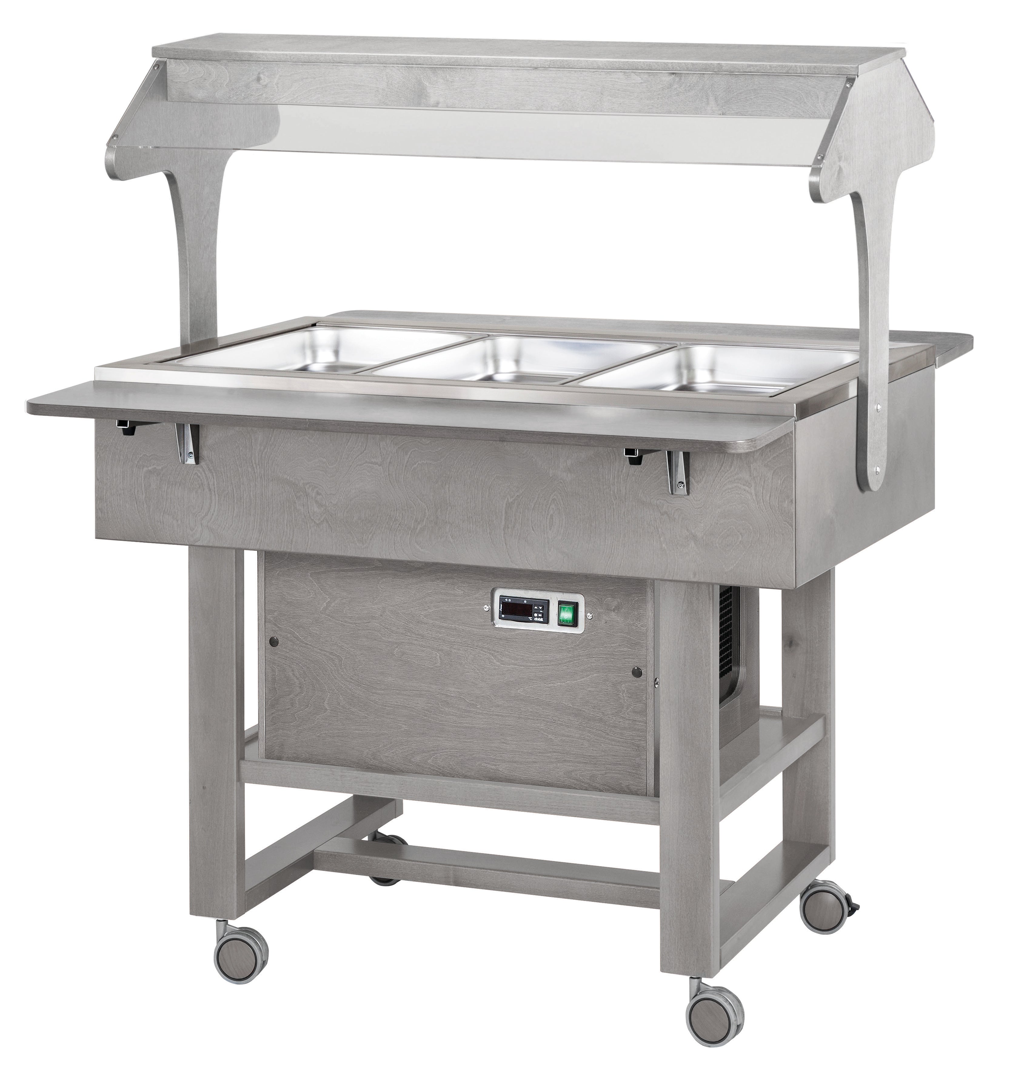 CARRELLO REFRIGERATO LEGNO 3x1/1 - CENERE CLR2786NBTCE