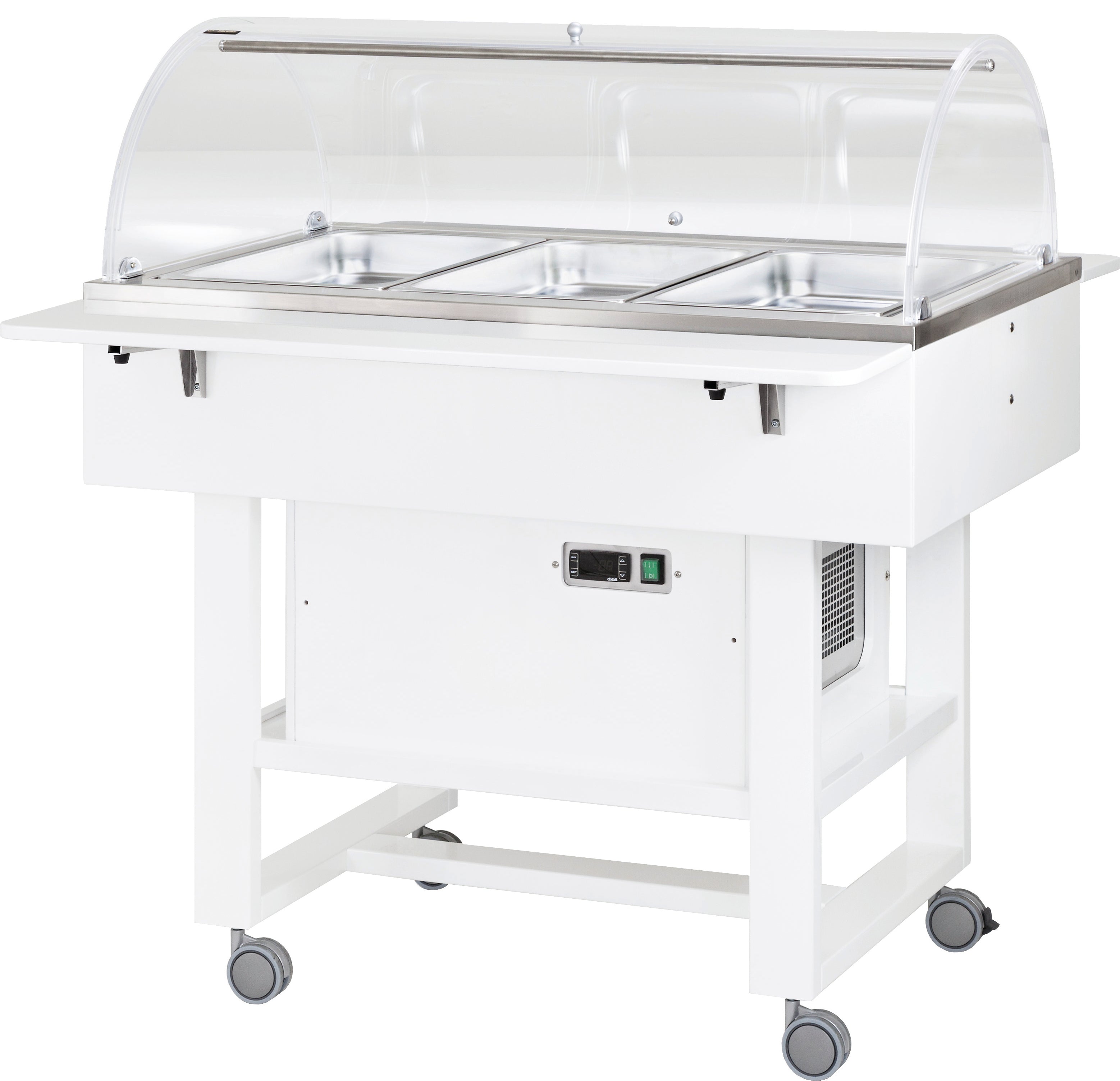 CARRELLO REFRIGERATO LEGNO 3x1/1 CUPOLA SEMICIRCOLARE CLR2788N