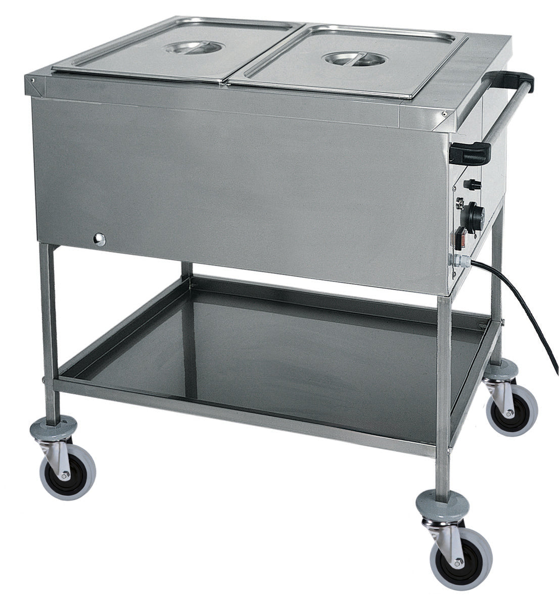 CARRELLO TERMICO INOX RESISTENZA A SECCO 2xGN1/1 CTS1759RF2