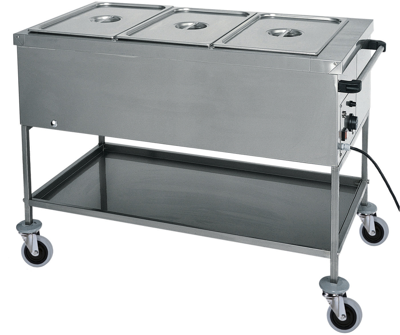 CARRELLO TERMICO INOX RESISTENZA A SECCO 3xGN1/1 CTS1761RF2