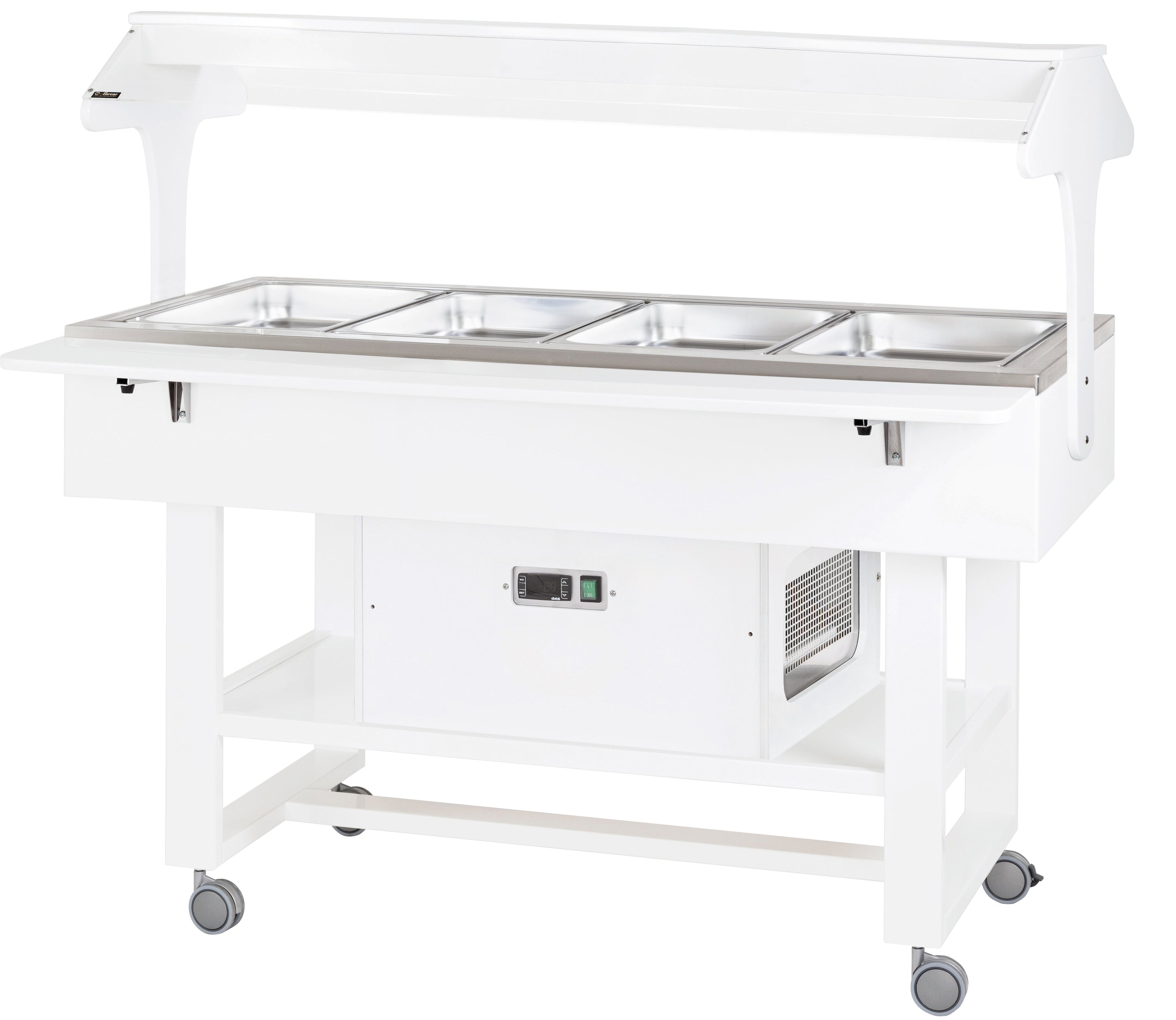 ESPOSITORE REFRIGERATO LEGNO 4xGN1/1 - BIANCO ELR2825B