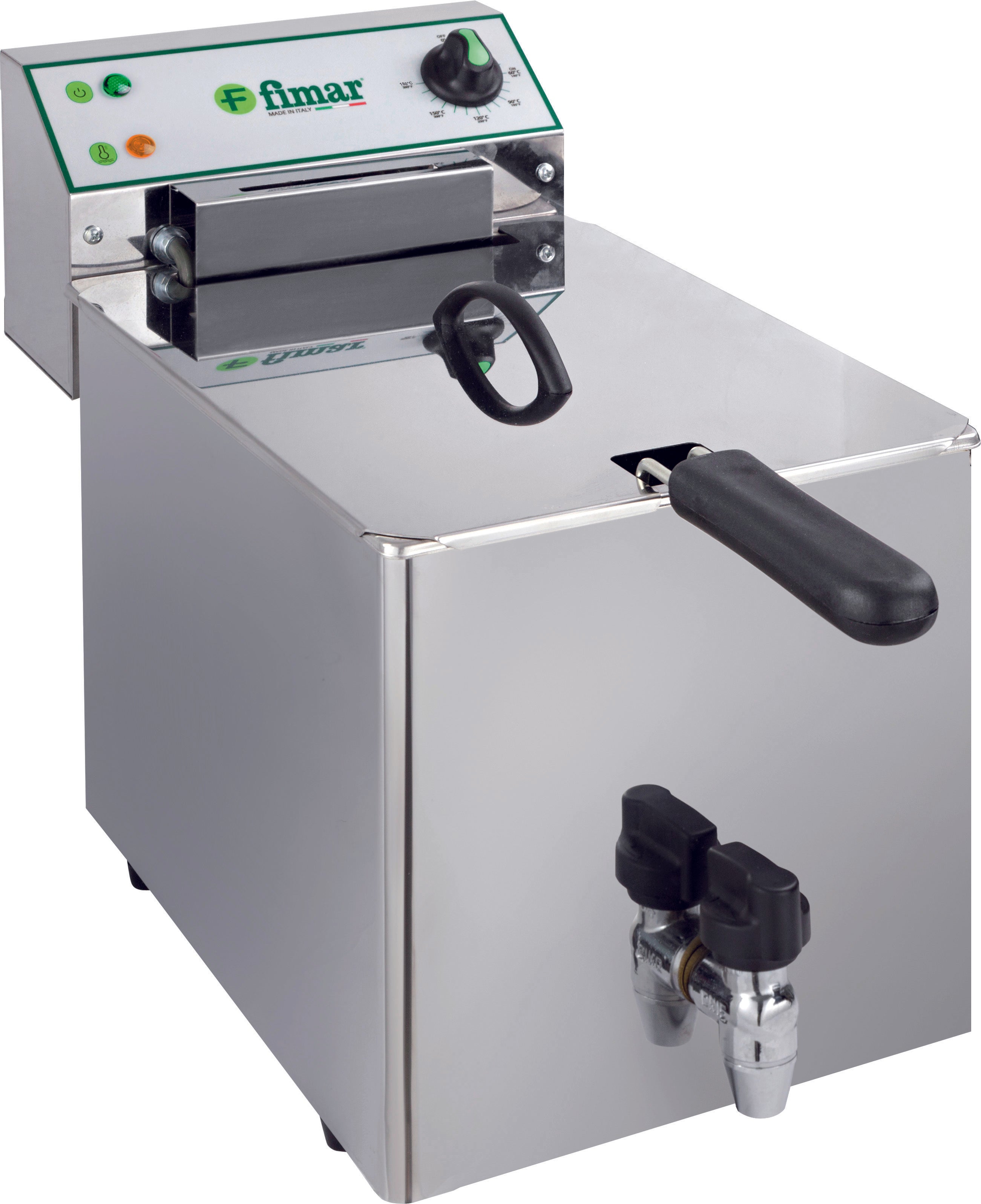 FRIGGITRICE ELETTRICA SINGOLA C/RUBINETTO FR8RN - 230V 1PH