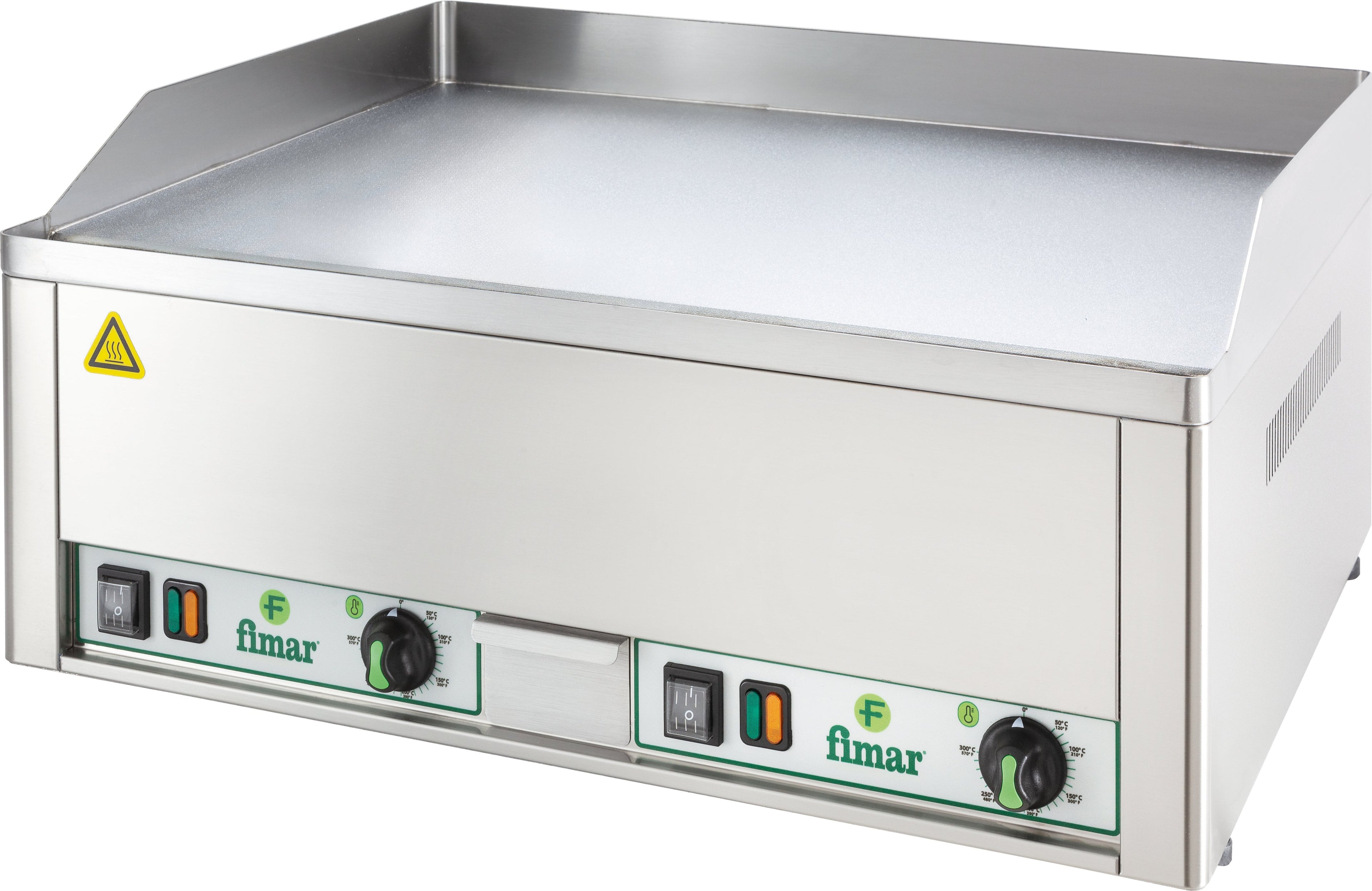 FRY TOP DOPPIO LISCIO CROMATO - 3PH