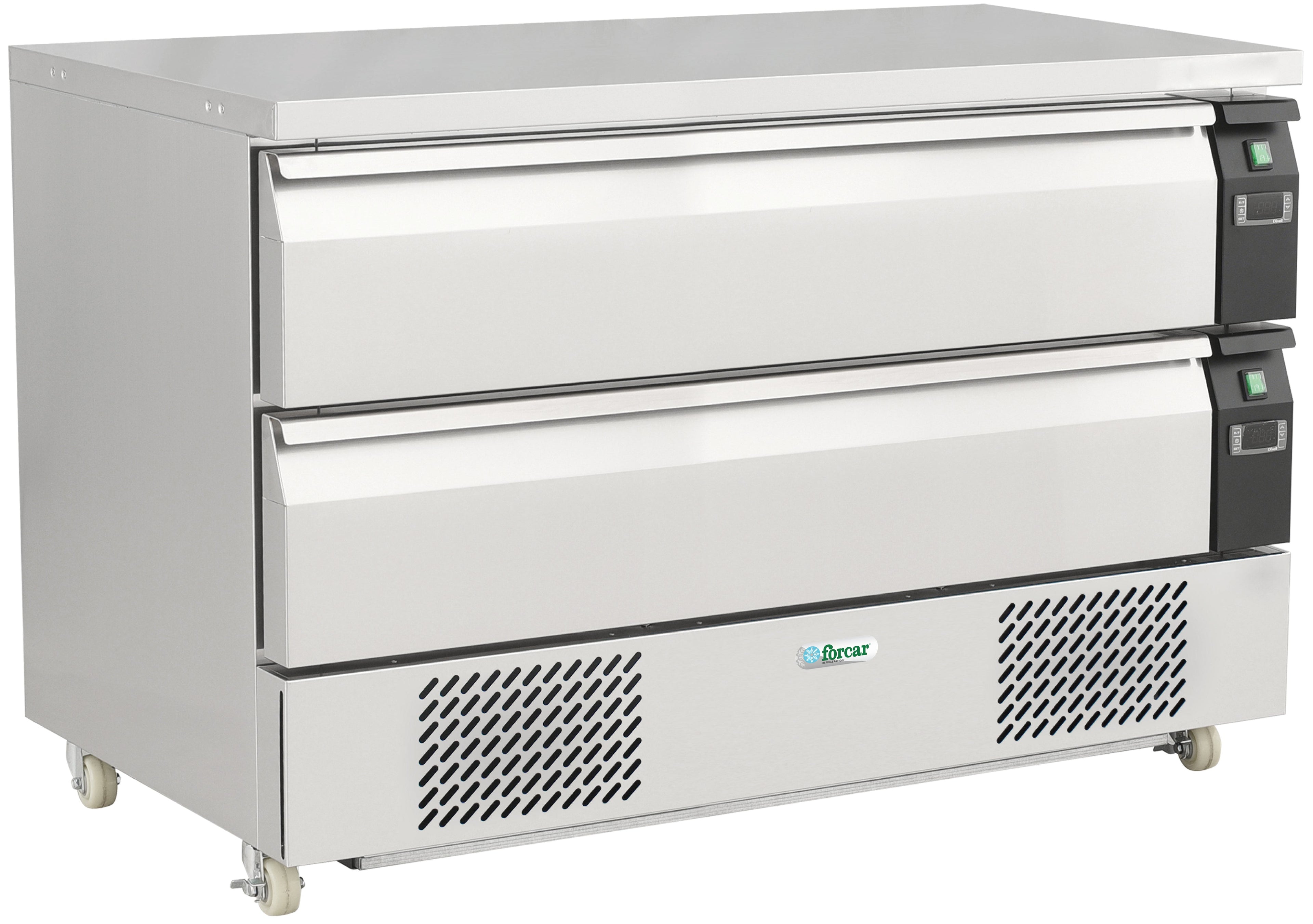 CASSETTIERA REFRIGERATA CON RUOTE - GN1/1 - VENTILATA DOPPIA G-CBR2-3