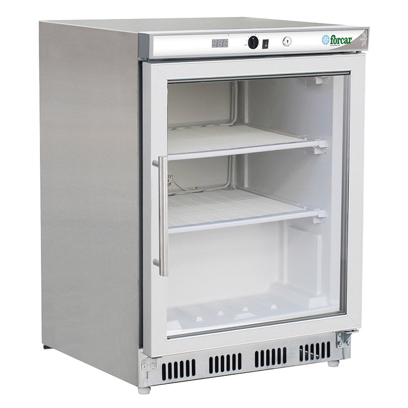 ARMADIO REFRIGERATO ECO STATICO INOX +2+8°C C/VETRO G-ER200GSS