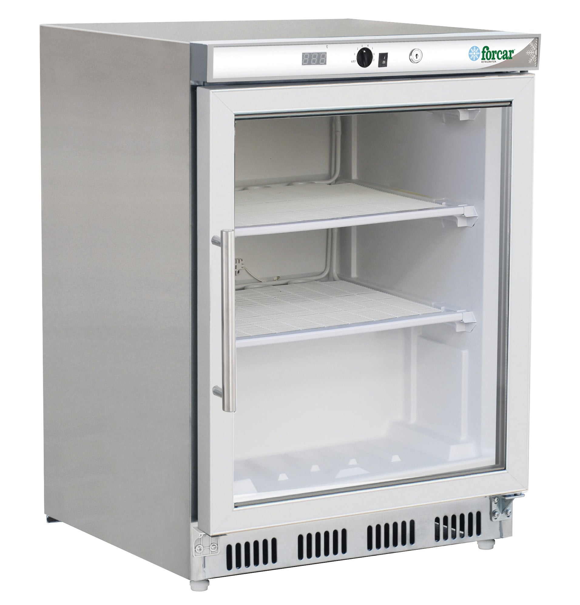 ARMADIO REFRIGERATO ECO STATICO INOX  -18-22°C C/VETRO G-EF200GSS