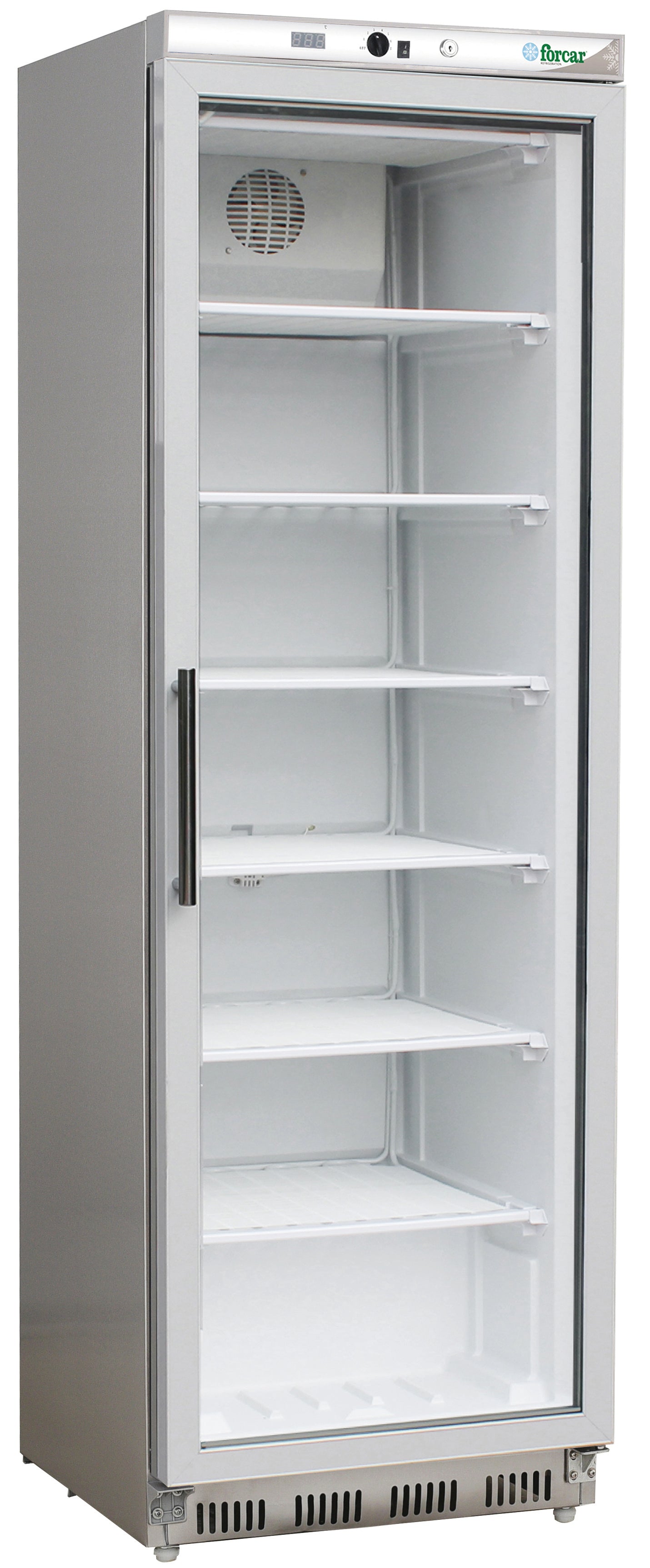 ARMADIO REFRIGERATO ECO STATICO INOX -18-22°C C/VETRO G-EF400GSS