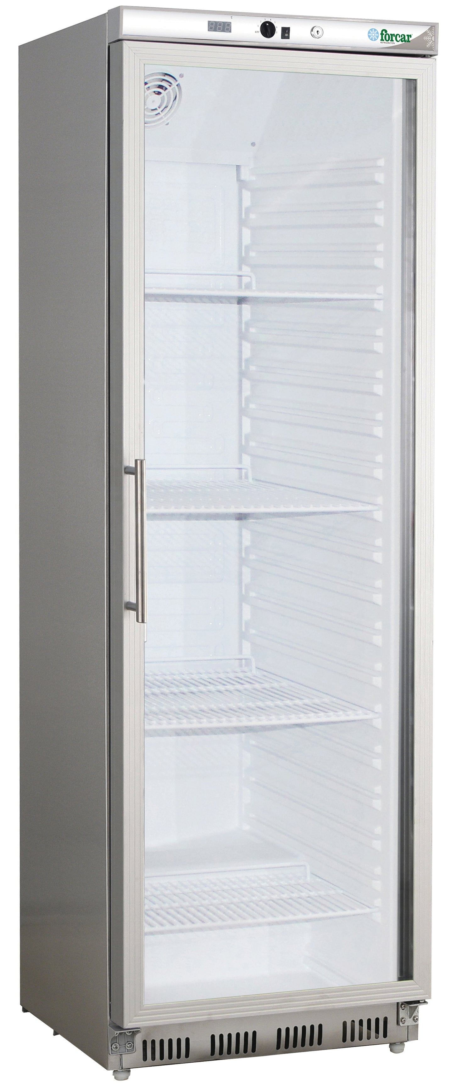 ARMADIO REFRIGERATO ECO STATICO INOX +2+8°C C/VETRO G-ER400GSS