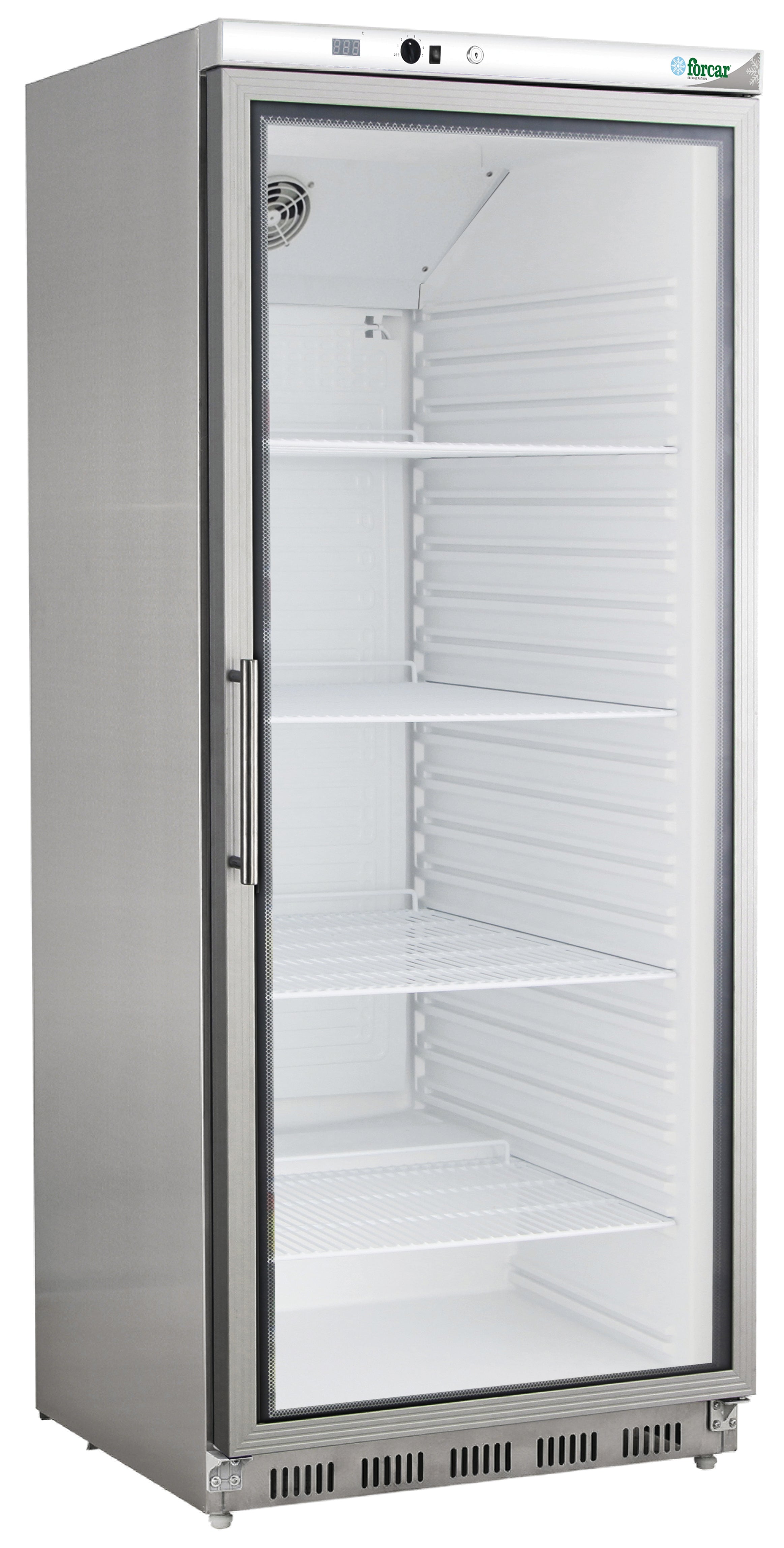 ARMADIO REFRIGERATO ECO STATICO INOX +2+8°C C/VETRO G-ER600GSS