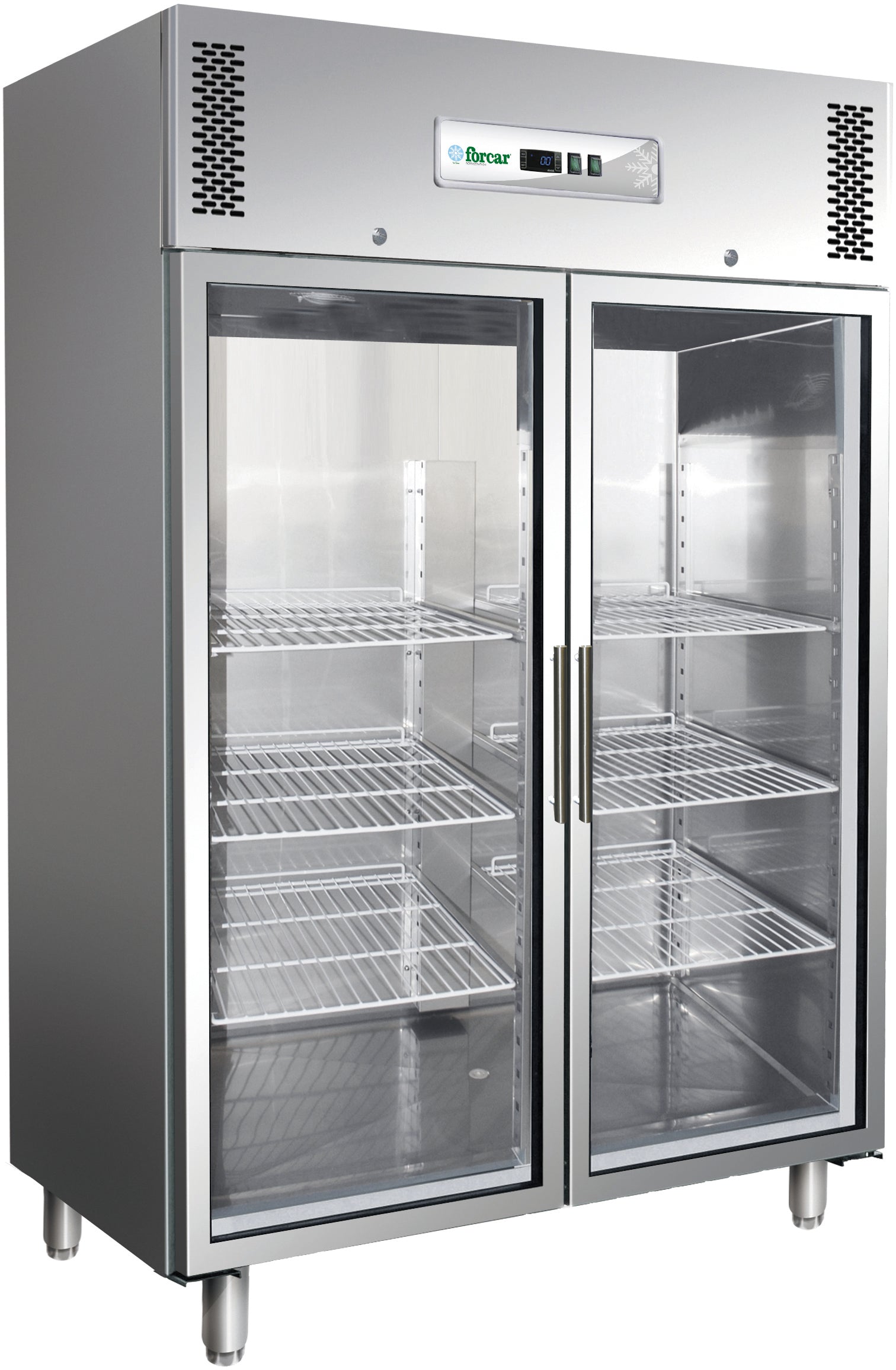 ARMADIO REFRIGERATO INOX VENTILATO +2+8°C C/VETRO G-GN1410TNG