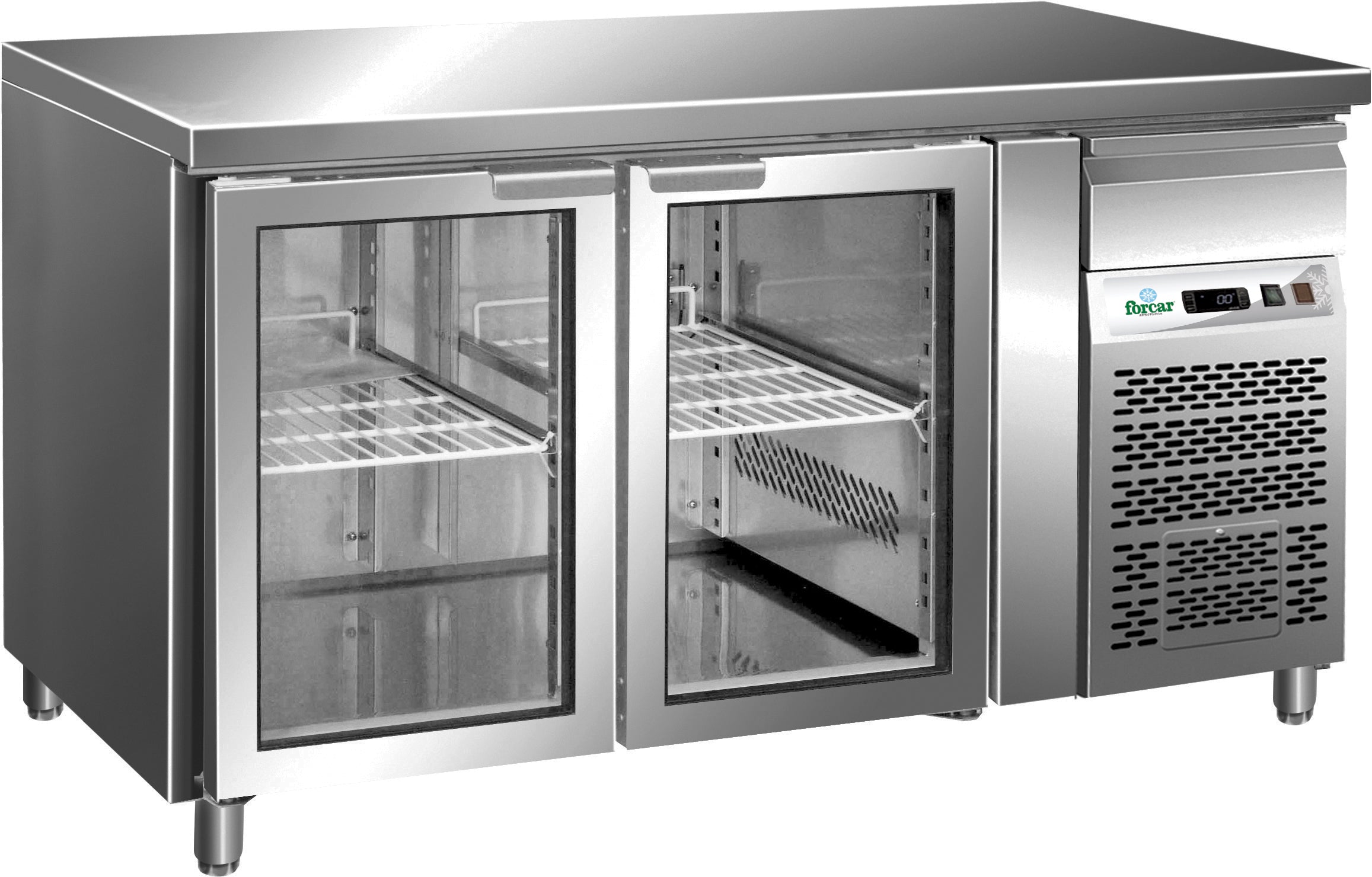 TAVOLO REFRIGERATO VENTILATO -2+8°C C/VETRO G-GN2100TNG