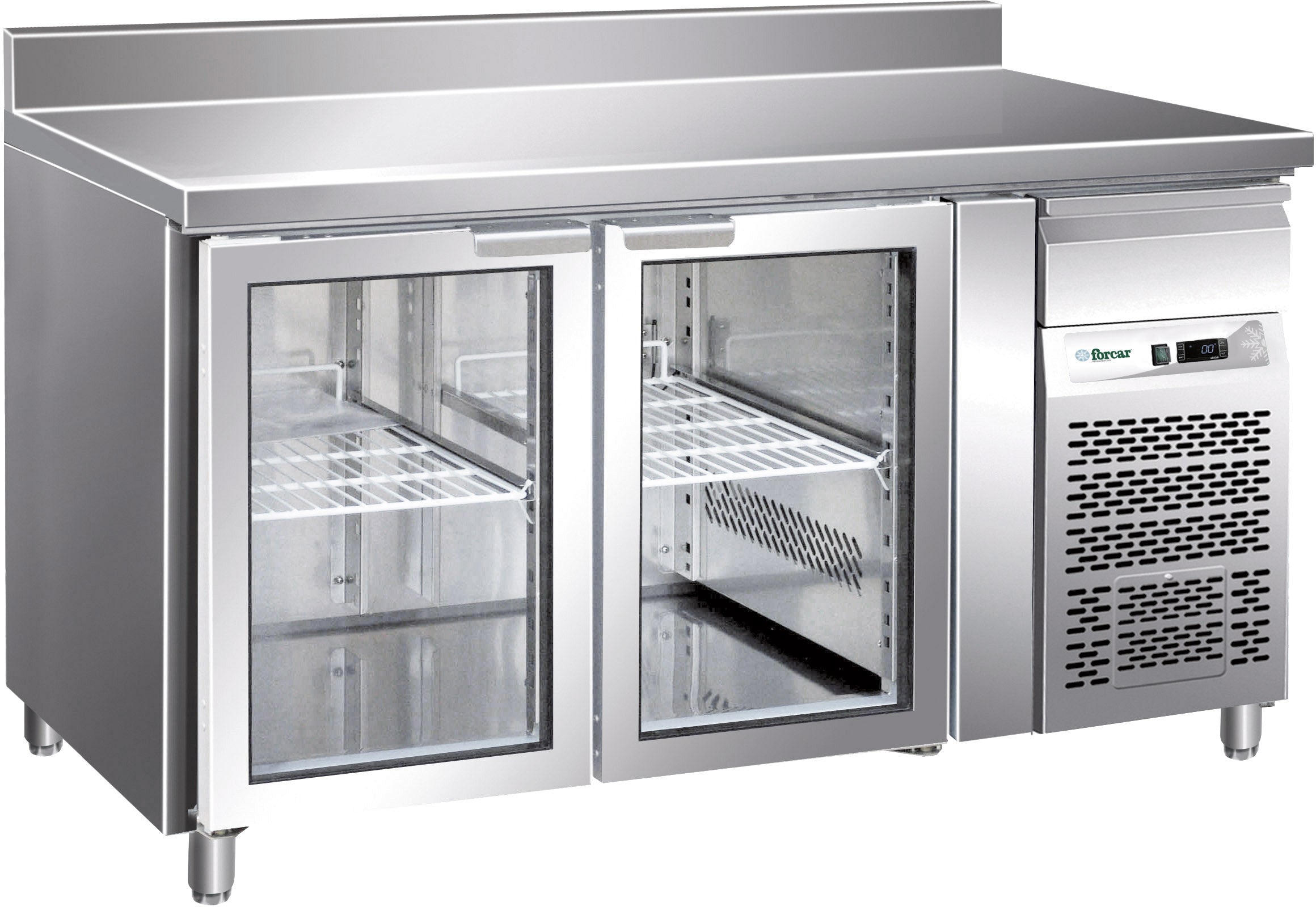 TAVOLO REFRIGERATO VENTILATO -2+8°C C/VETRO C/ALZ. G-GN2200TNG