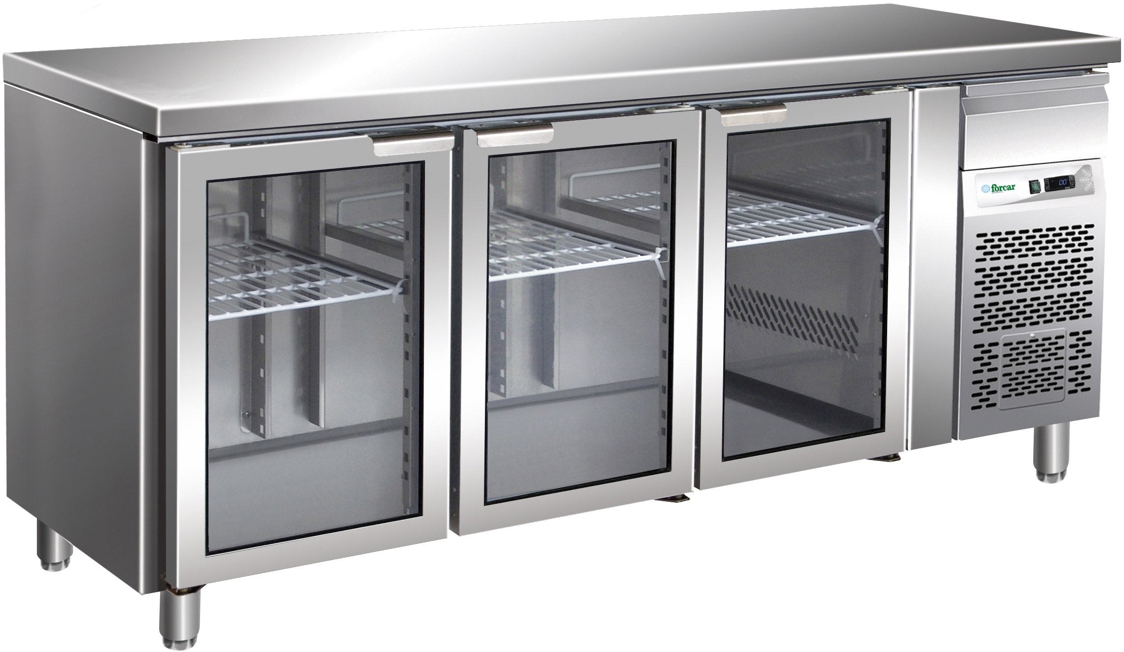 TAVOLO REFRIGERATO VENTILATO -2+8°C C/VETRO G-GN3100TNG
