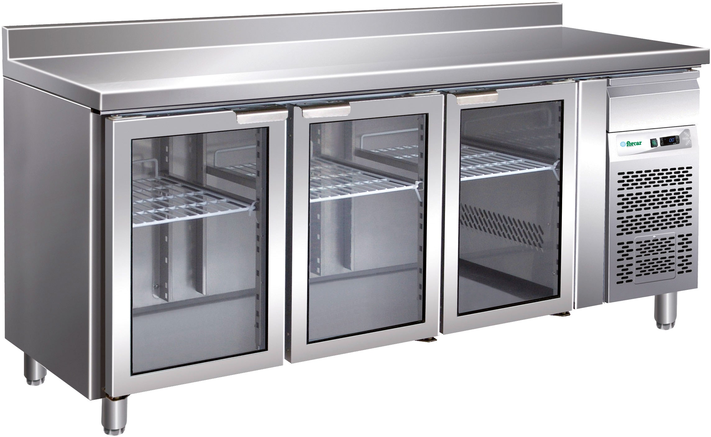 TAVOLO REFRIGERATO VENTILATO -2+8°C C/VETRO C/ALZ. G-GN3200TNG
