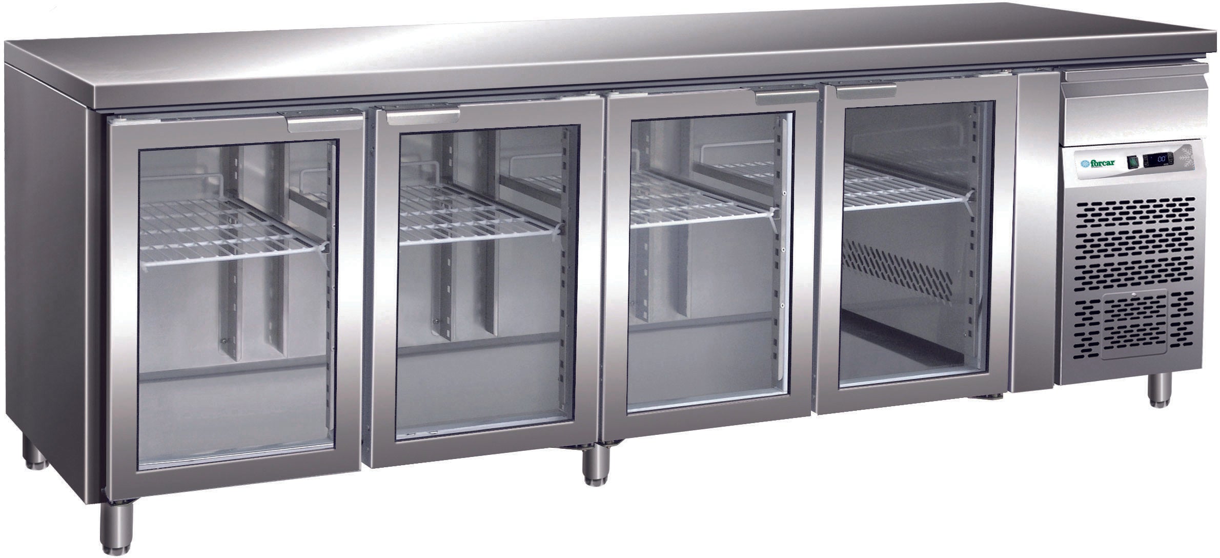 TAVOLO REFRIGERATO VENTILATO -2+8°C C/VETRO G-GN4100TNG