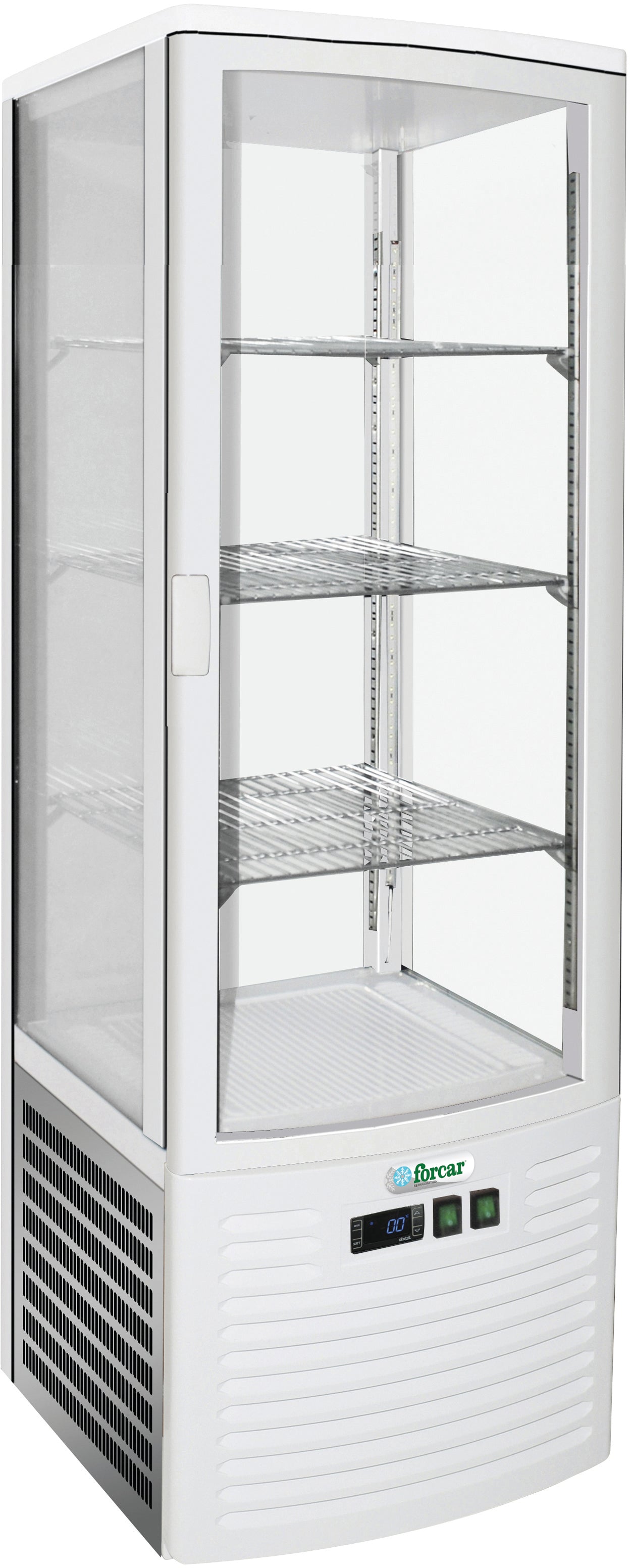 VETRINA 4 LATI REFRIGERATA VENTILATA +2+8°C BIANCO G-LSC235