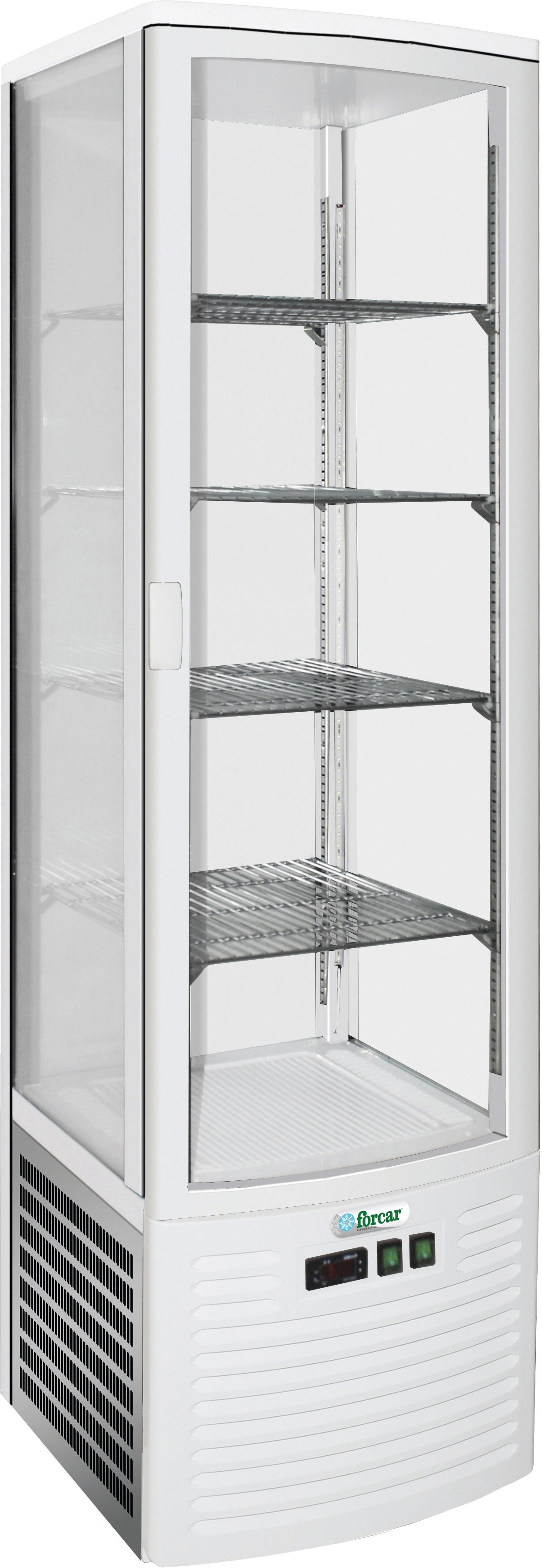 VETRINA 4 LATI REFRIGERATA VENTILATA +2+8°C BIANCO G-LSC280