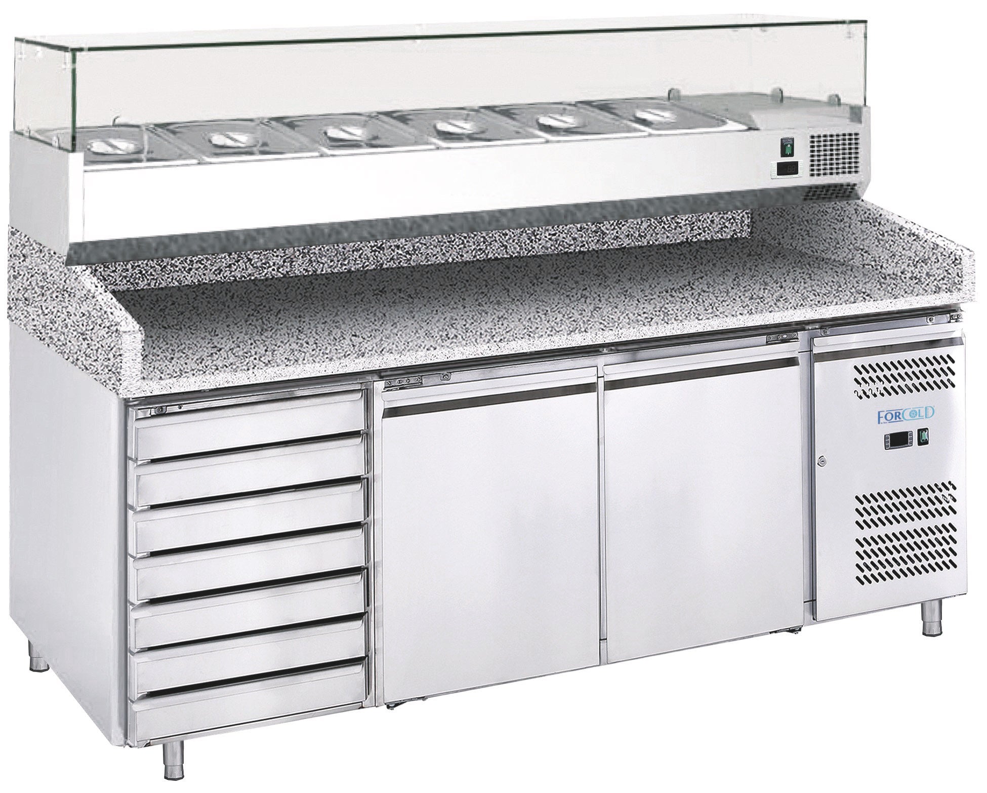 BANCO PIZZA REFRIGERATO VENTILATO G-PZ2610TN-FC