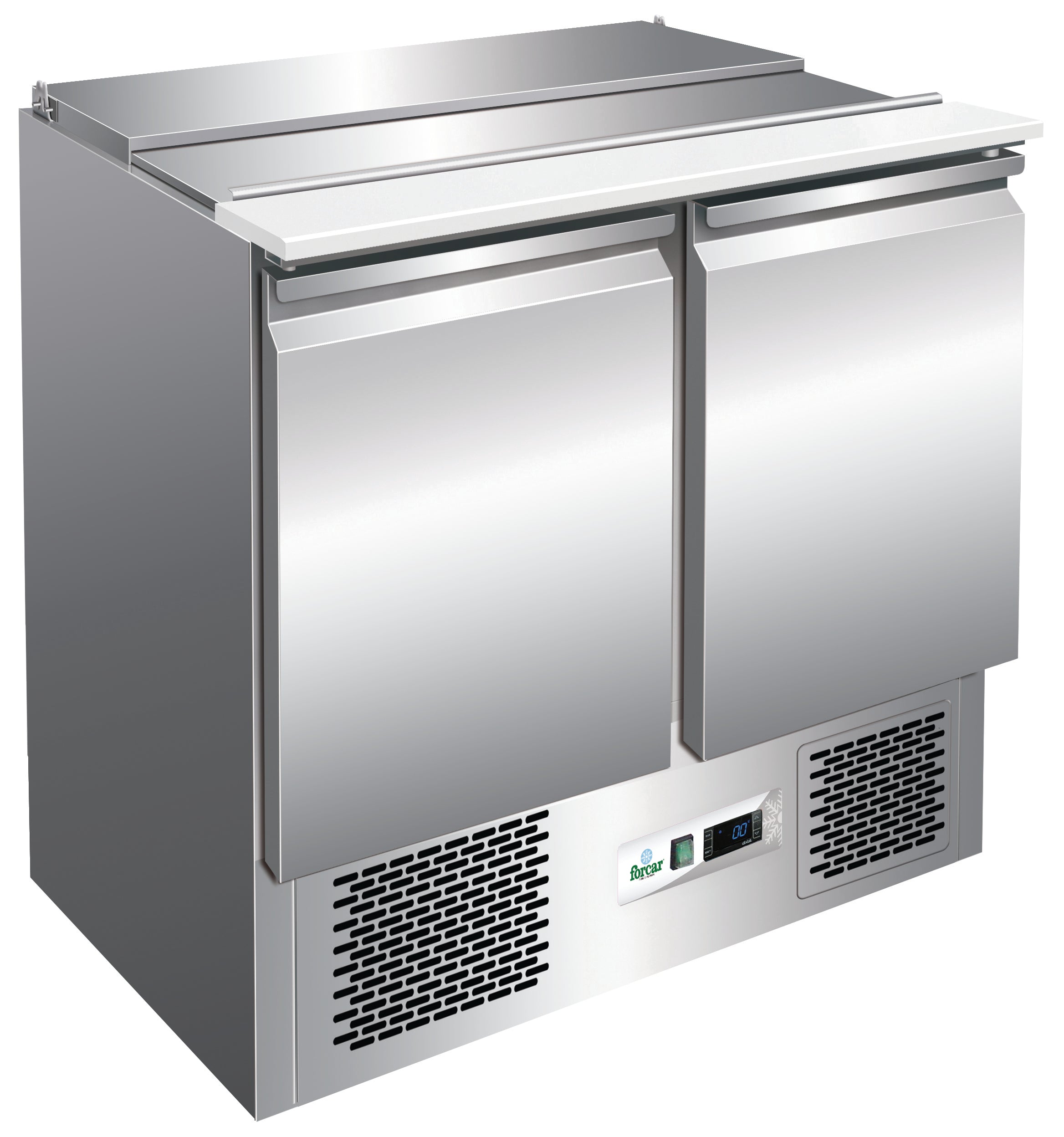 SALADETTE REFRIGERATA STATICA +2+8°C INOX+POLIETILENE G-S900
