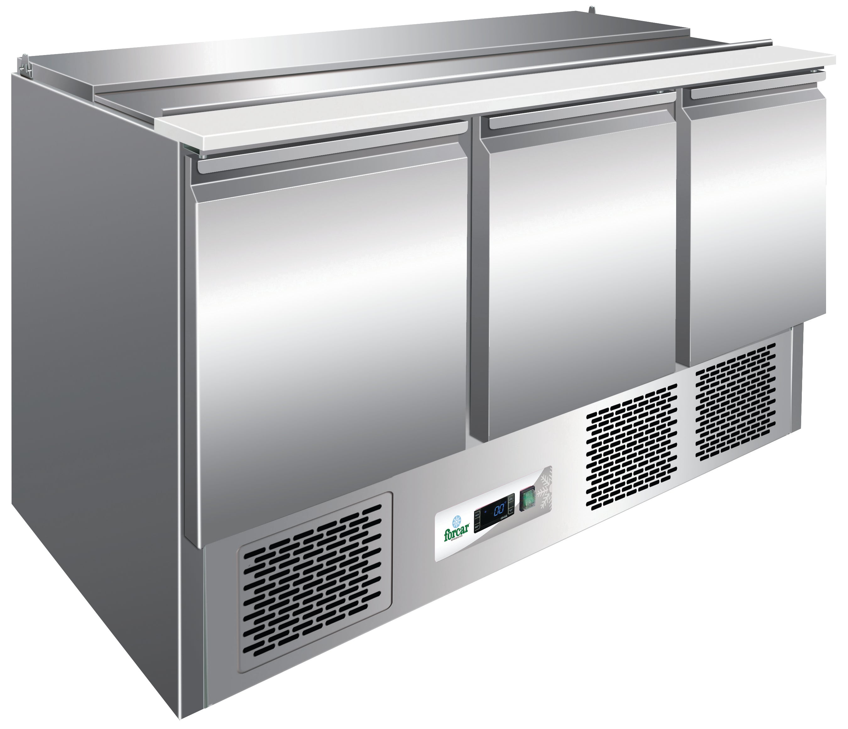 SALADETTE REFRIGERATA STATICA +2+8°C INOX+POLIETILENE G-S903