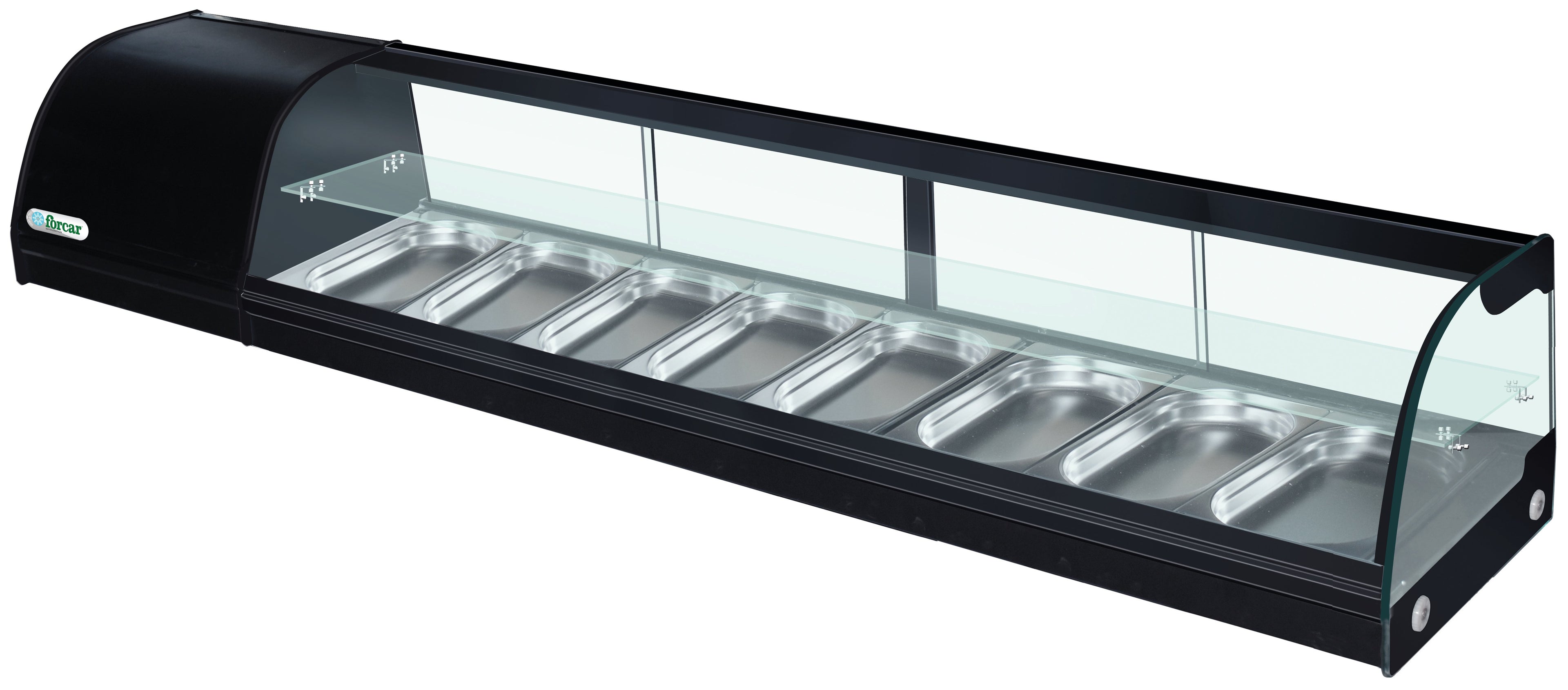 VETRINA REFRIGERATA PER TAPAS +4 +8°C RIPIANO VETRO G-TS2000