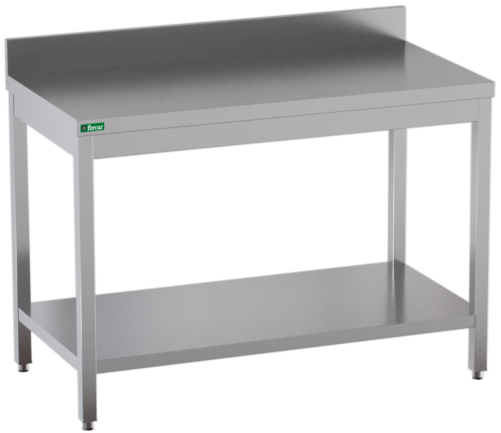 TAVOLO DA LAVORO INOX  -C/ALZATINA 60x70x95cm GDATS67A
