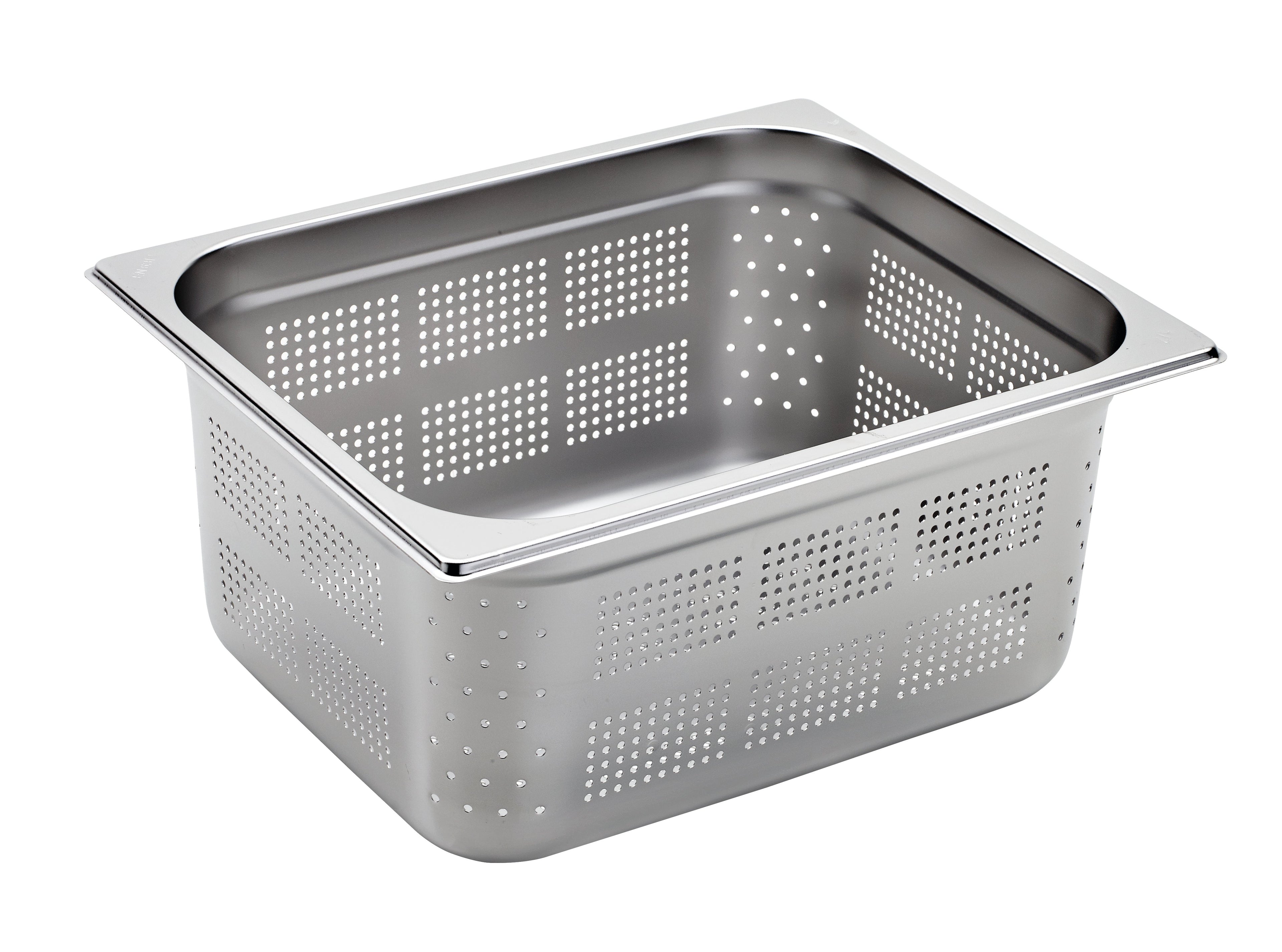 BACINELLA TUTTA FORATA INOX 1/2 150h GNT12150