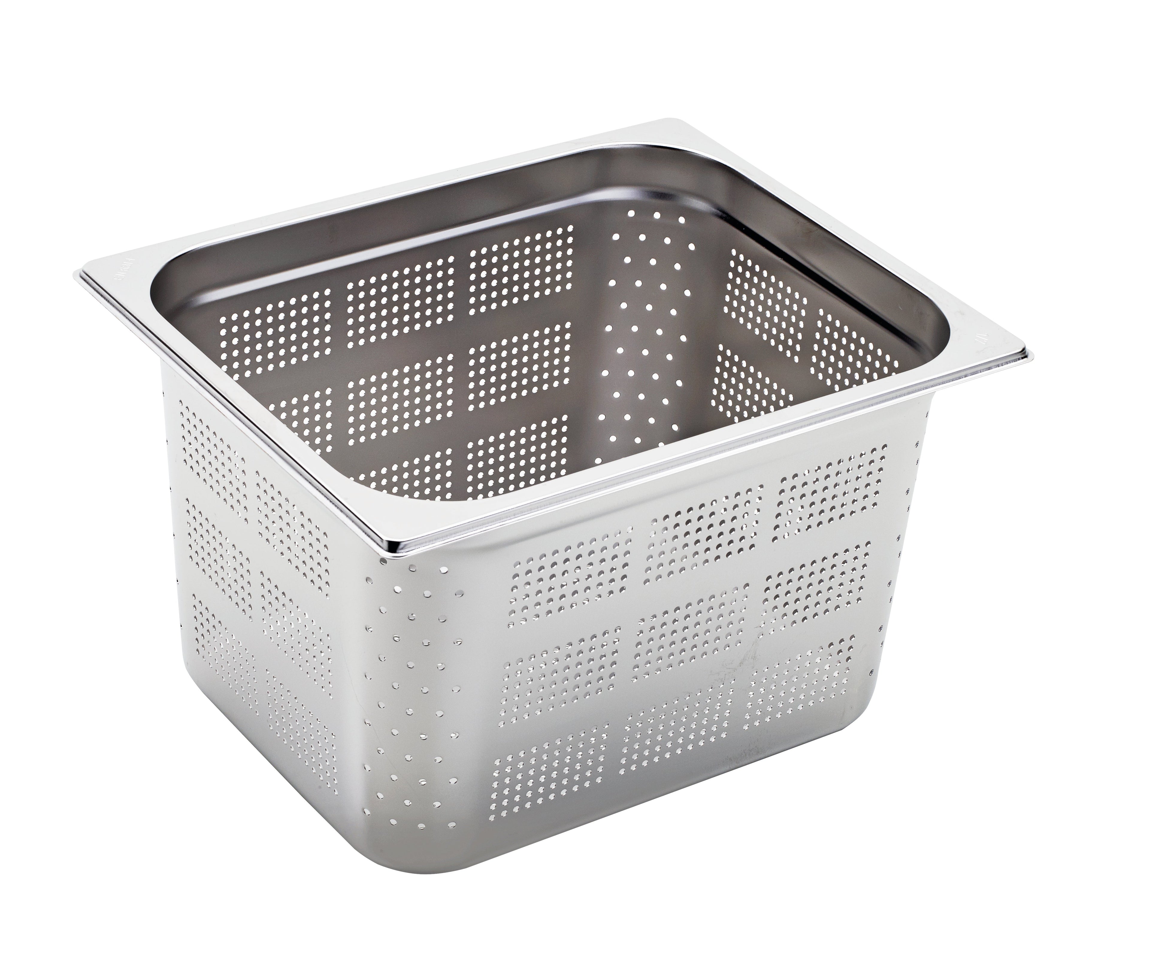 BACINELLA FONDO FORATO INOX 1/2 65h GNF1265
