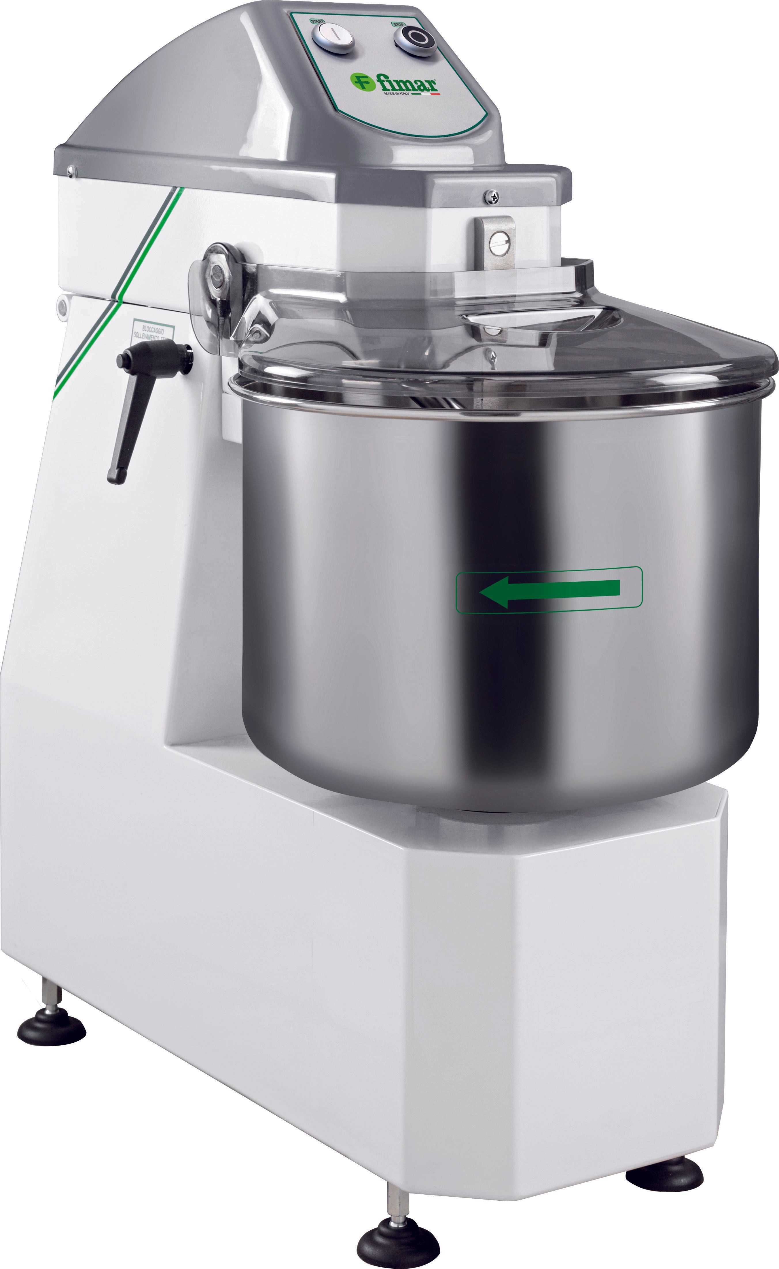 IMPASTATRICE A SPIRALE 12SL GRIGLIATO TIMER MECCANICO 2V - 400V 50Hz 3PH