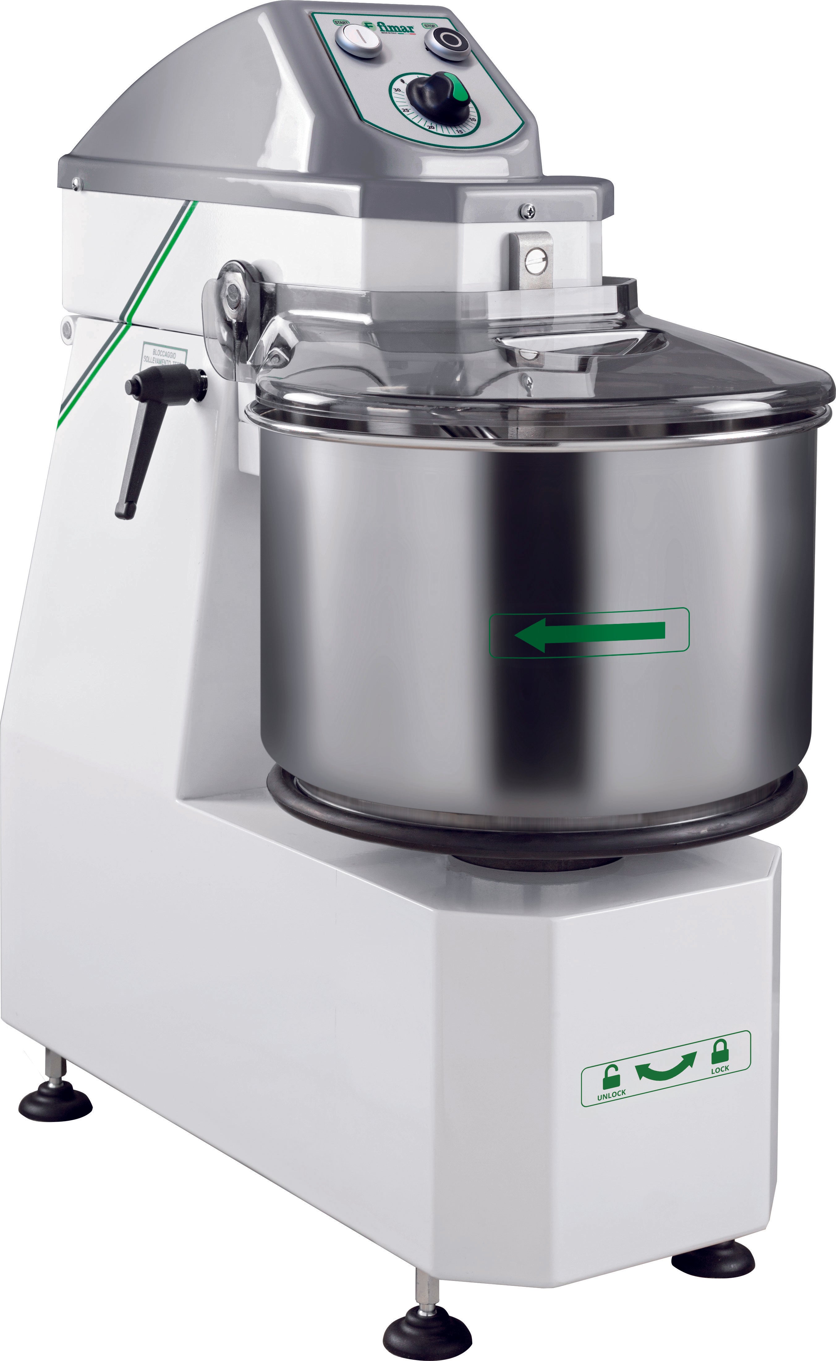 IMPASTATRICE A SPIRALE 12SR TIMER DIGITALE - 230V 50Hz 1PH