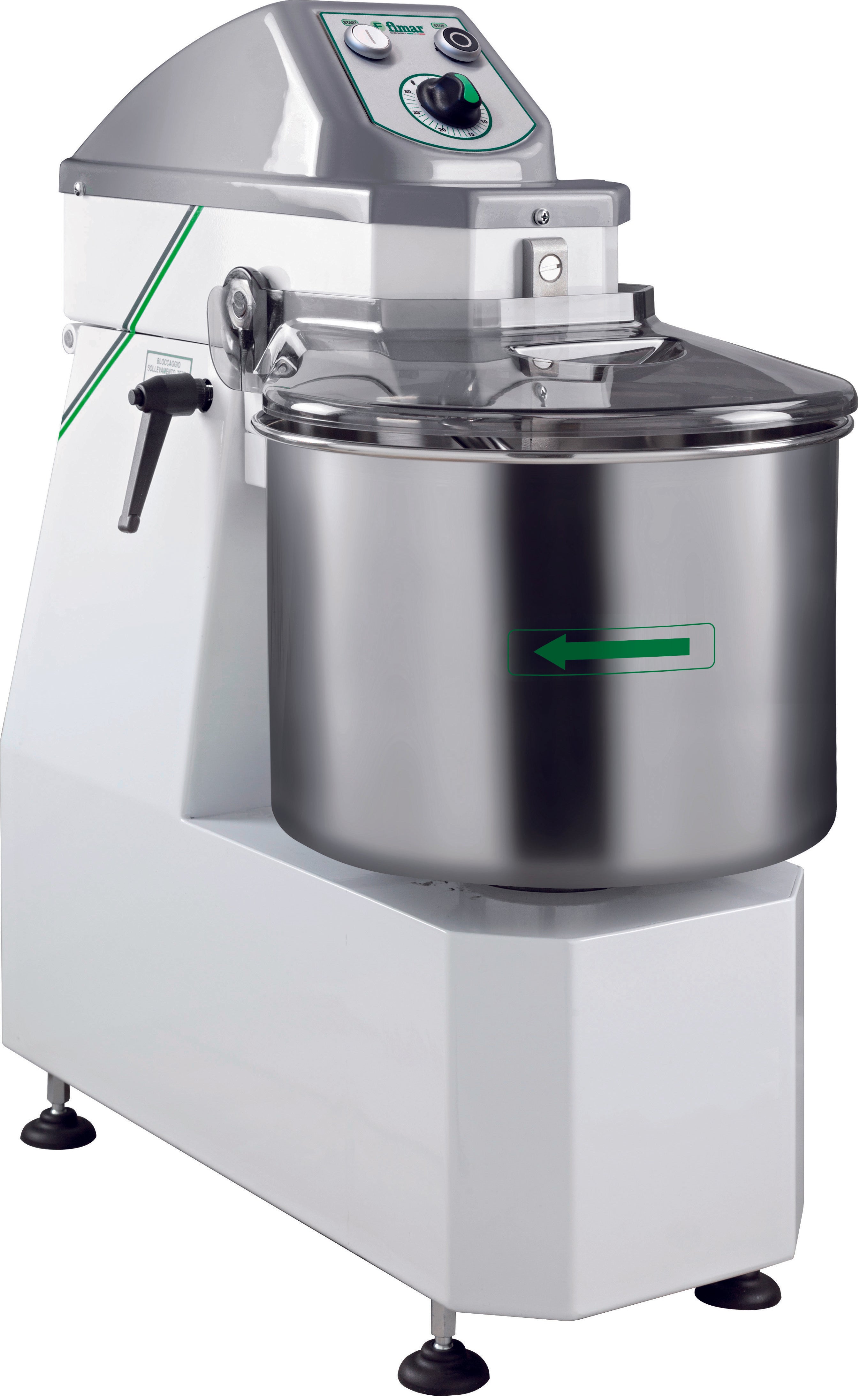 IMPASTATRICE A SPIRALE 25SL GRIGLIATO SALVAMOTORE - 230V 50Hz 1PH