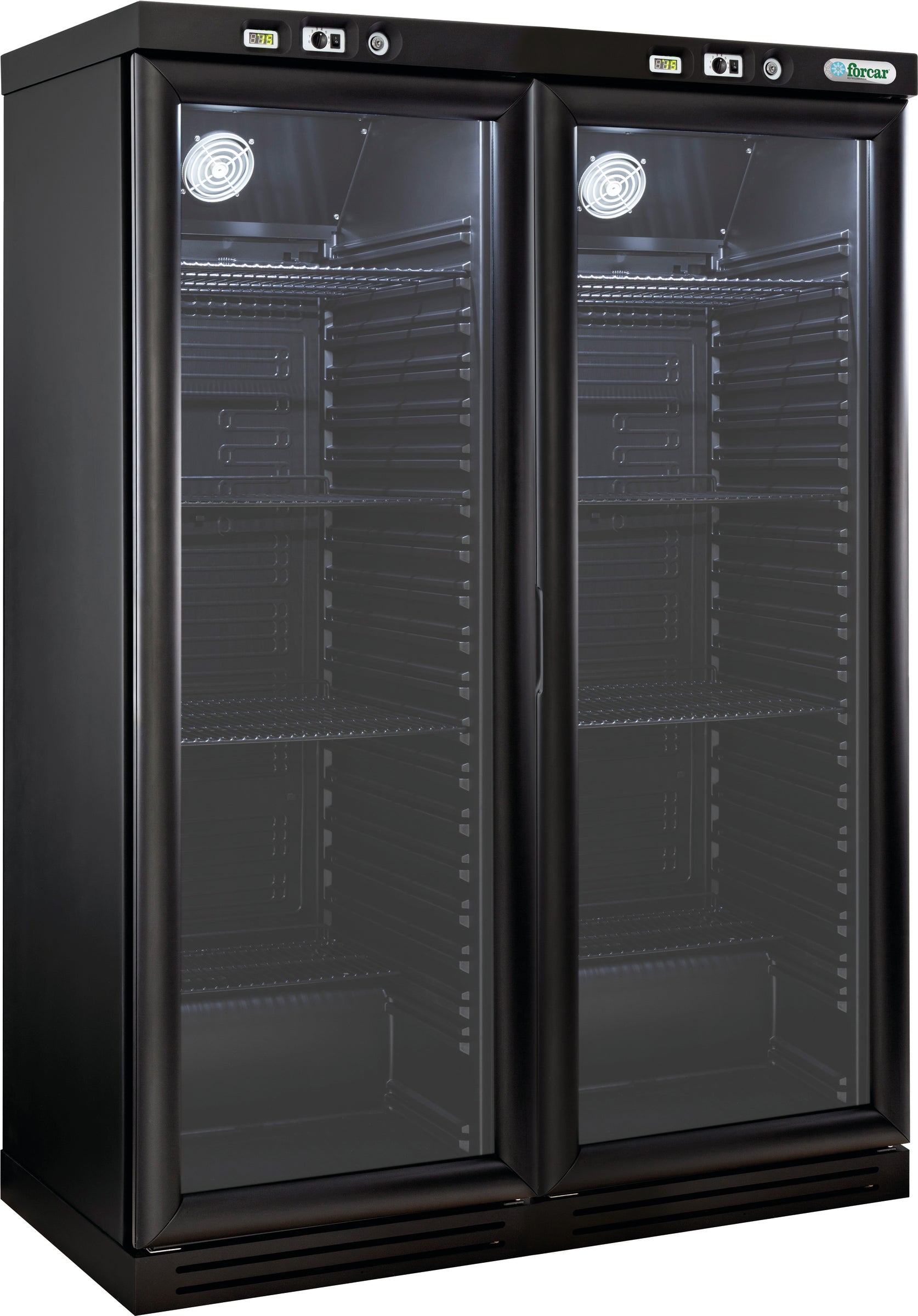 CANTINETTA VINI LEGNO REFRIGERATA STATICA +2+8°C/+2+8°C CARBON/NERO KL2792CAB