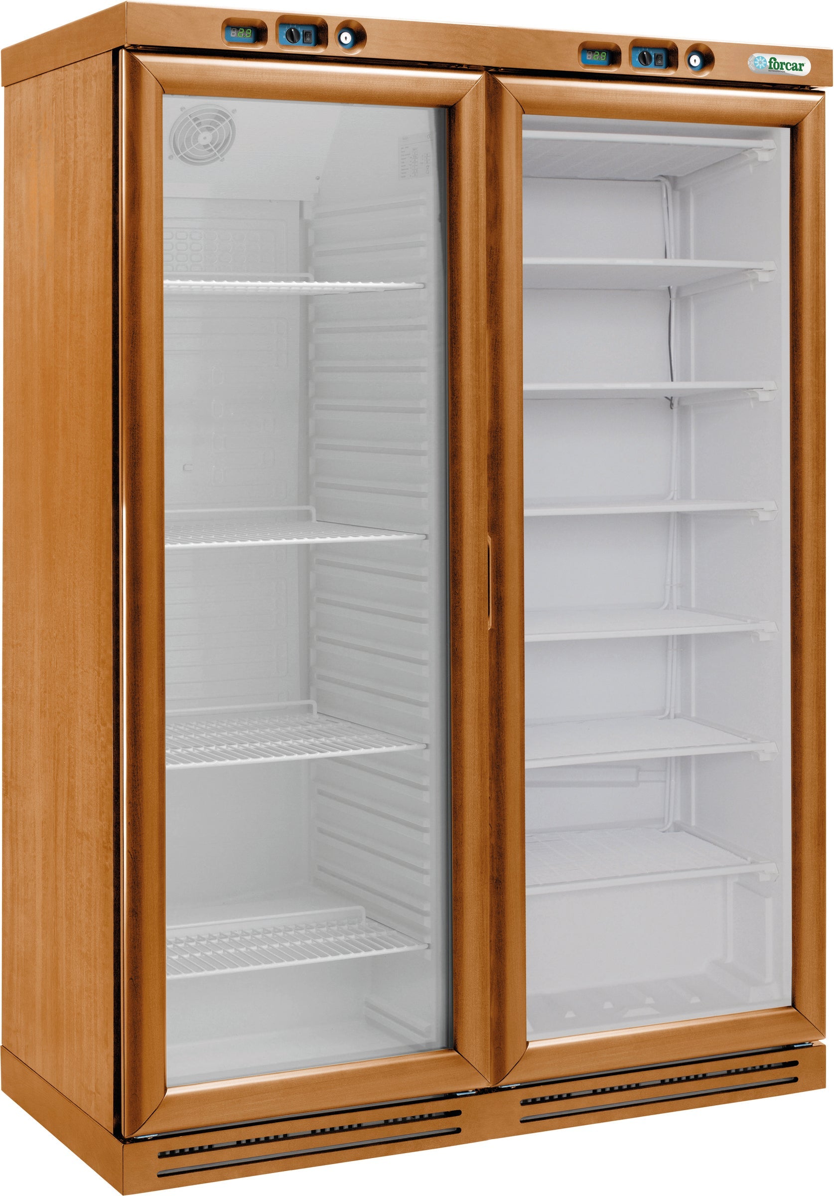 CANTINETTA VINI LEGNO REFRIGERATA STATICA +2+8°C/-18° -22°C NOCE CHIARO KL2794N